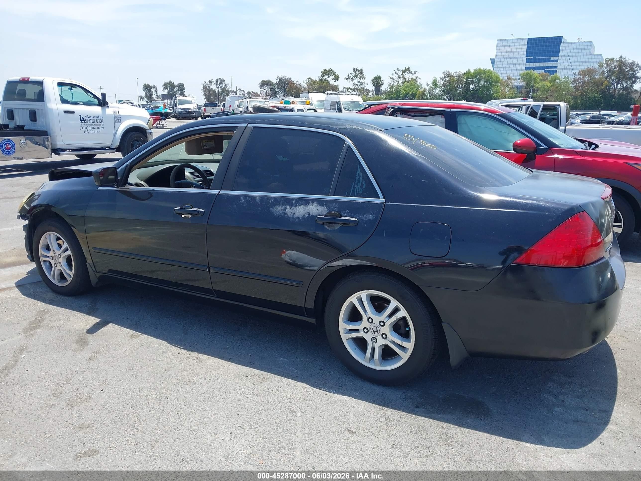 2007 Honda Accord 2.4 Ex Black vin: 1HGCM567X7A028686