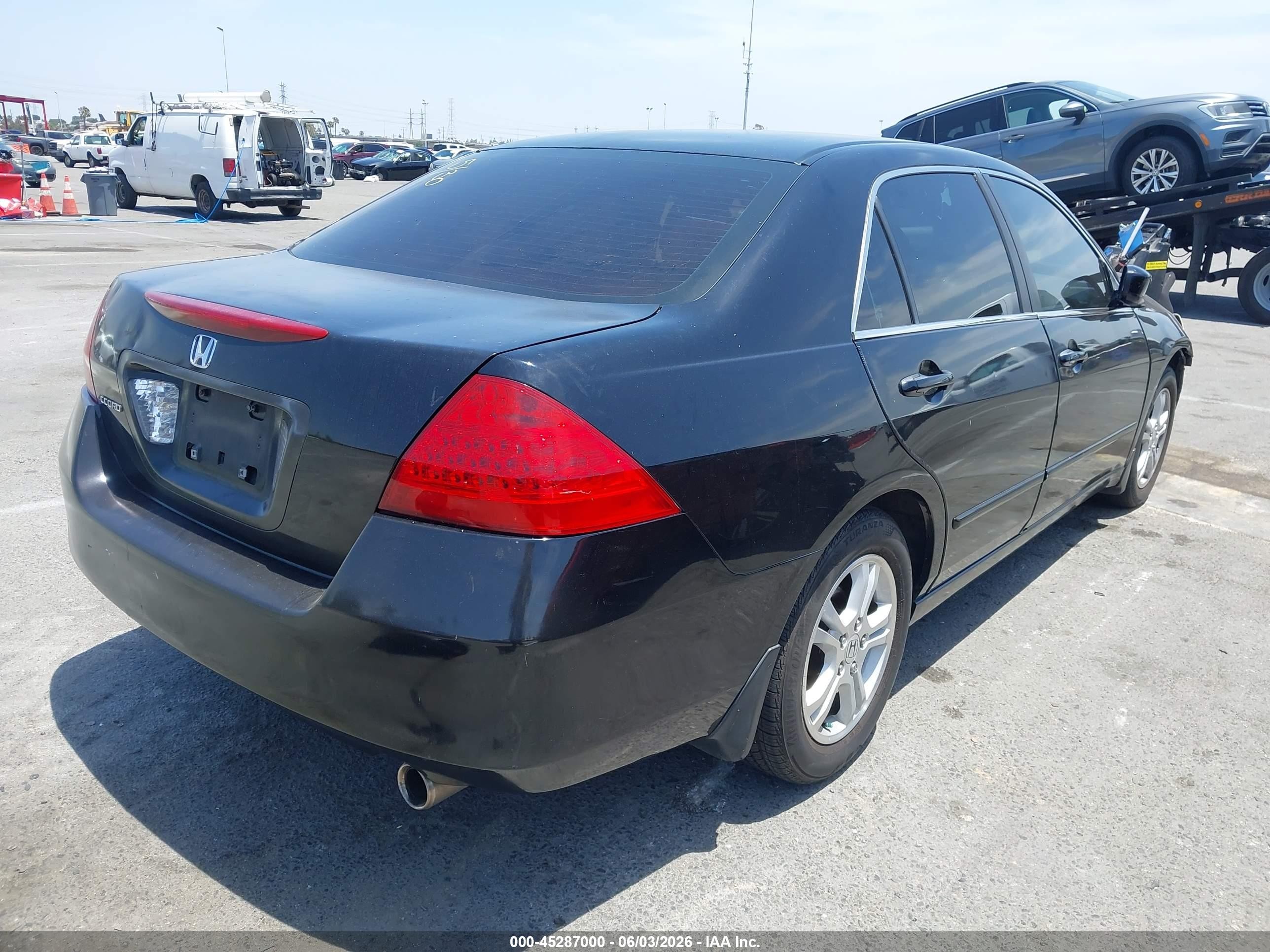 2007 Honda Accord 2.4 Ex Black vin: 1HGCM567X7A028686