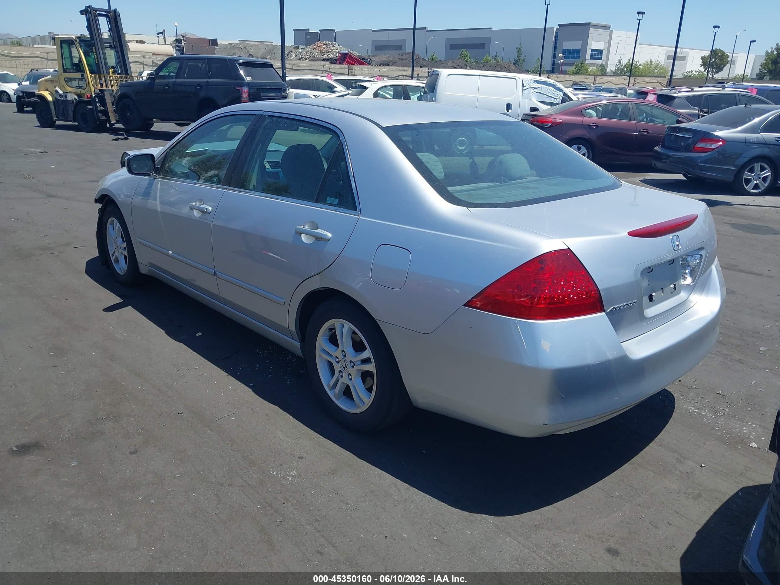 2007 Honda Accord 2.4 Ex Silver vin: 1HGCM567X7A040160