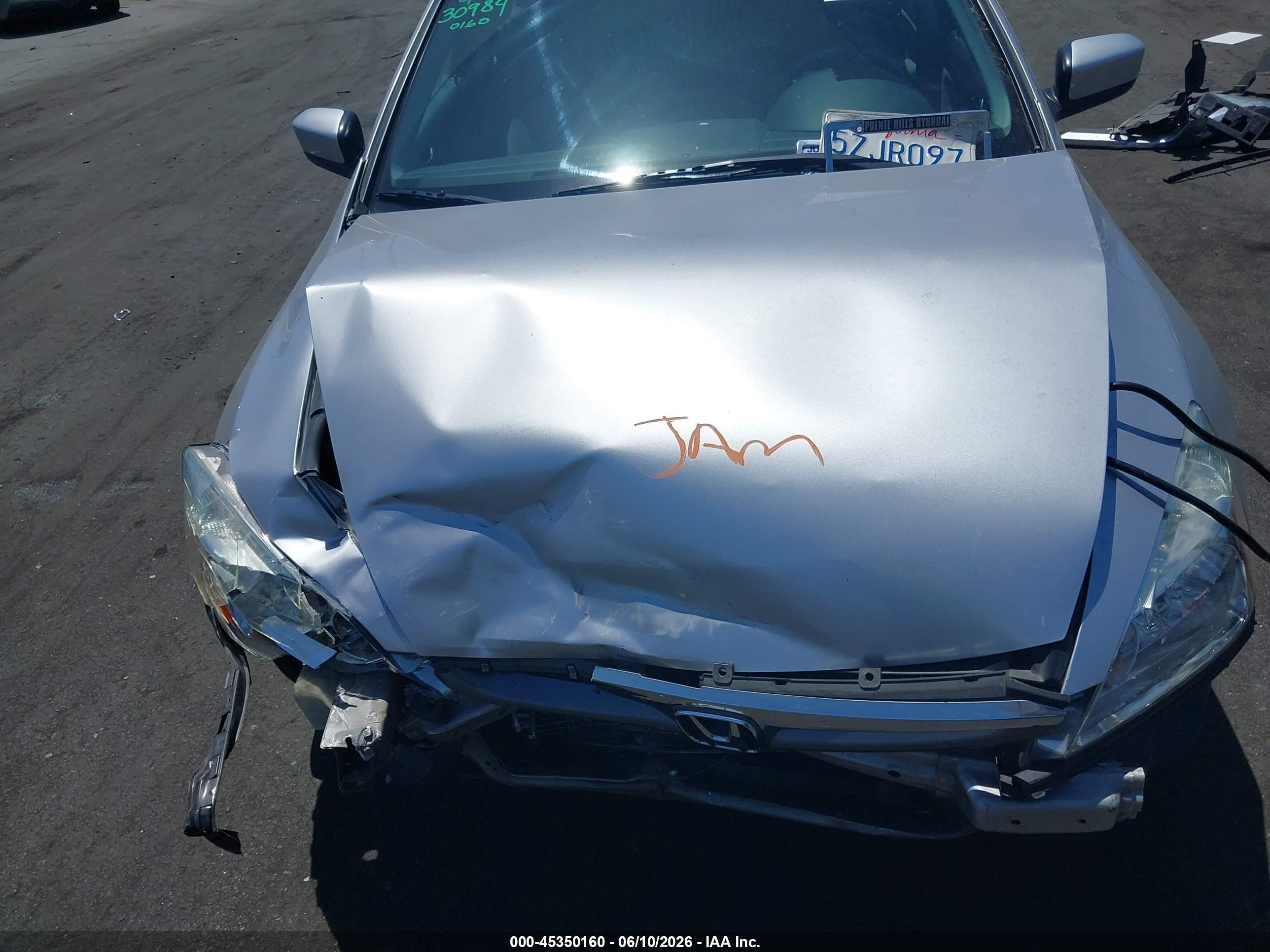 2007 Honda Accord 2.4 Ex Silver vin: 1HGCM567X7A040160