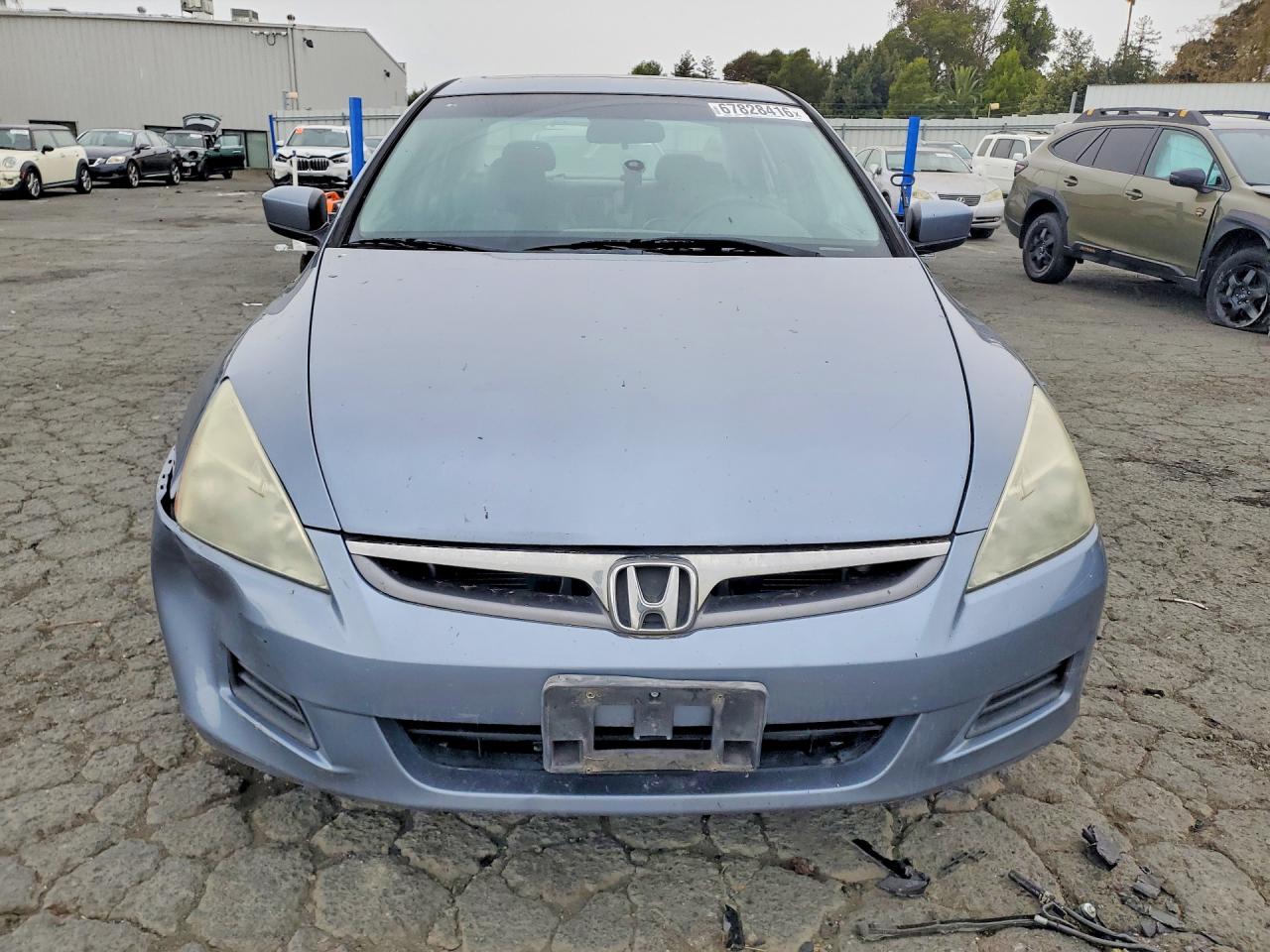 2007 Honda Accord Ex Blue vin: 1HGCM567X7A084840