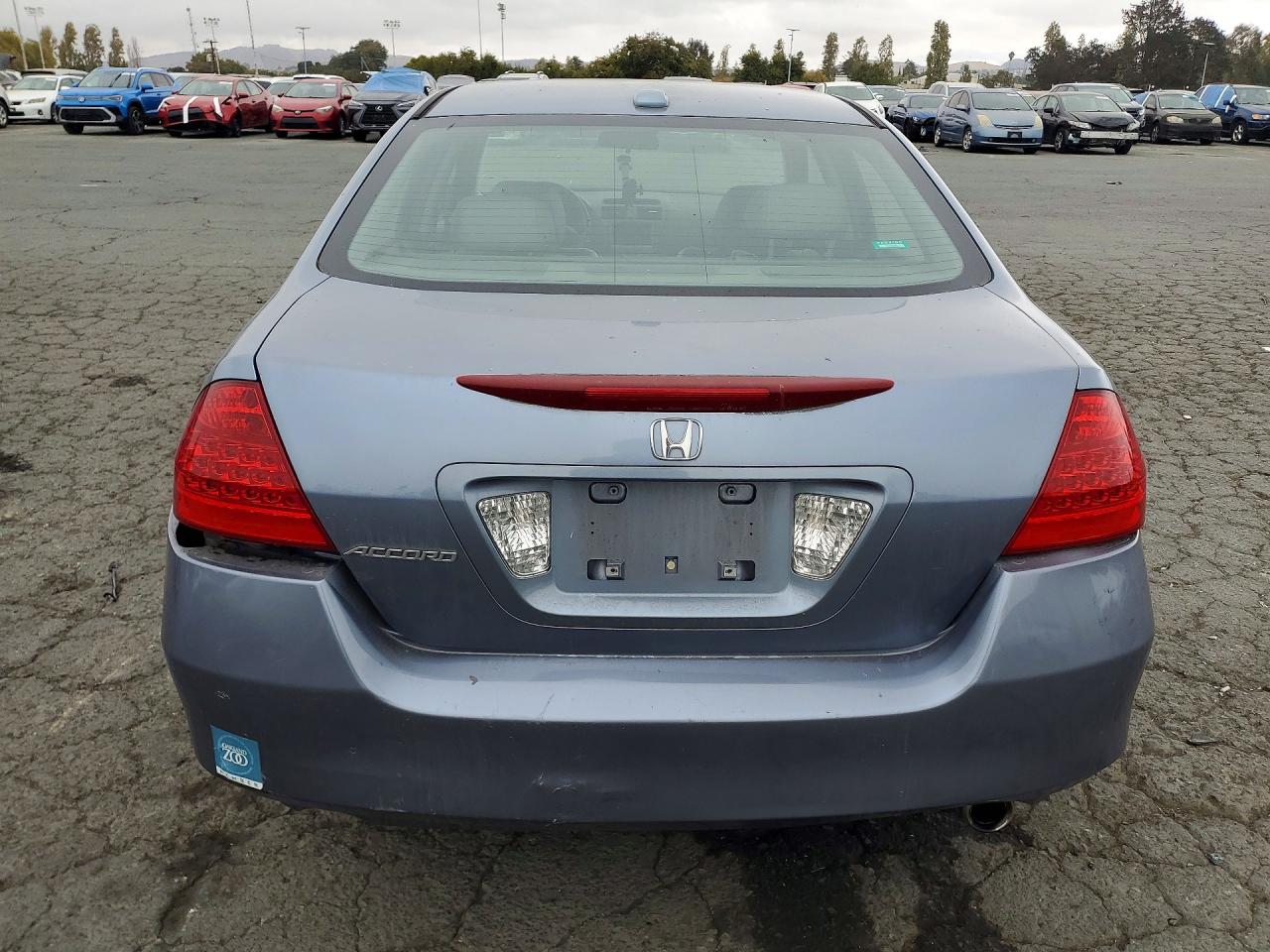 2007 Honda Accord Ex Blue vin: 1HGCM567X7A084840