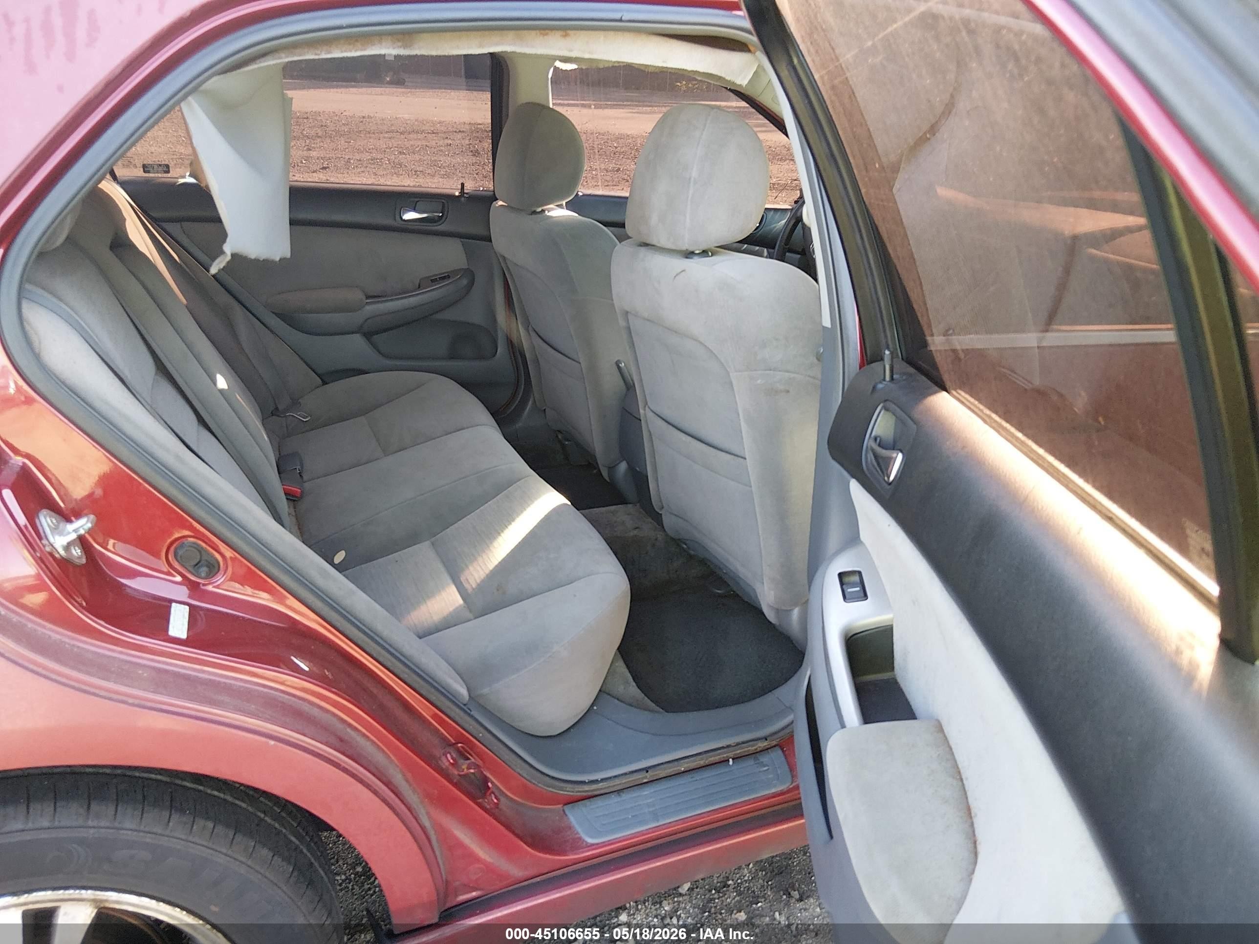 2007 Honda Accord 2.4 Ex Red vin: 1HGCM567X7A185909