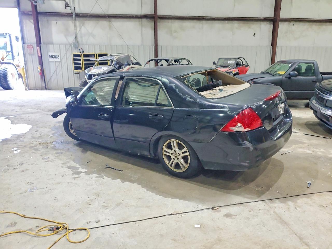 2007 Honda Accord Ex Черный vin: 1HGCM567X7A220013