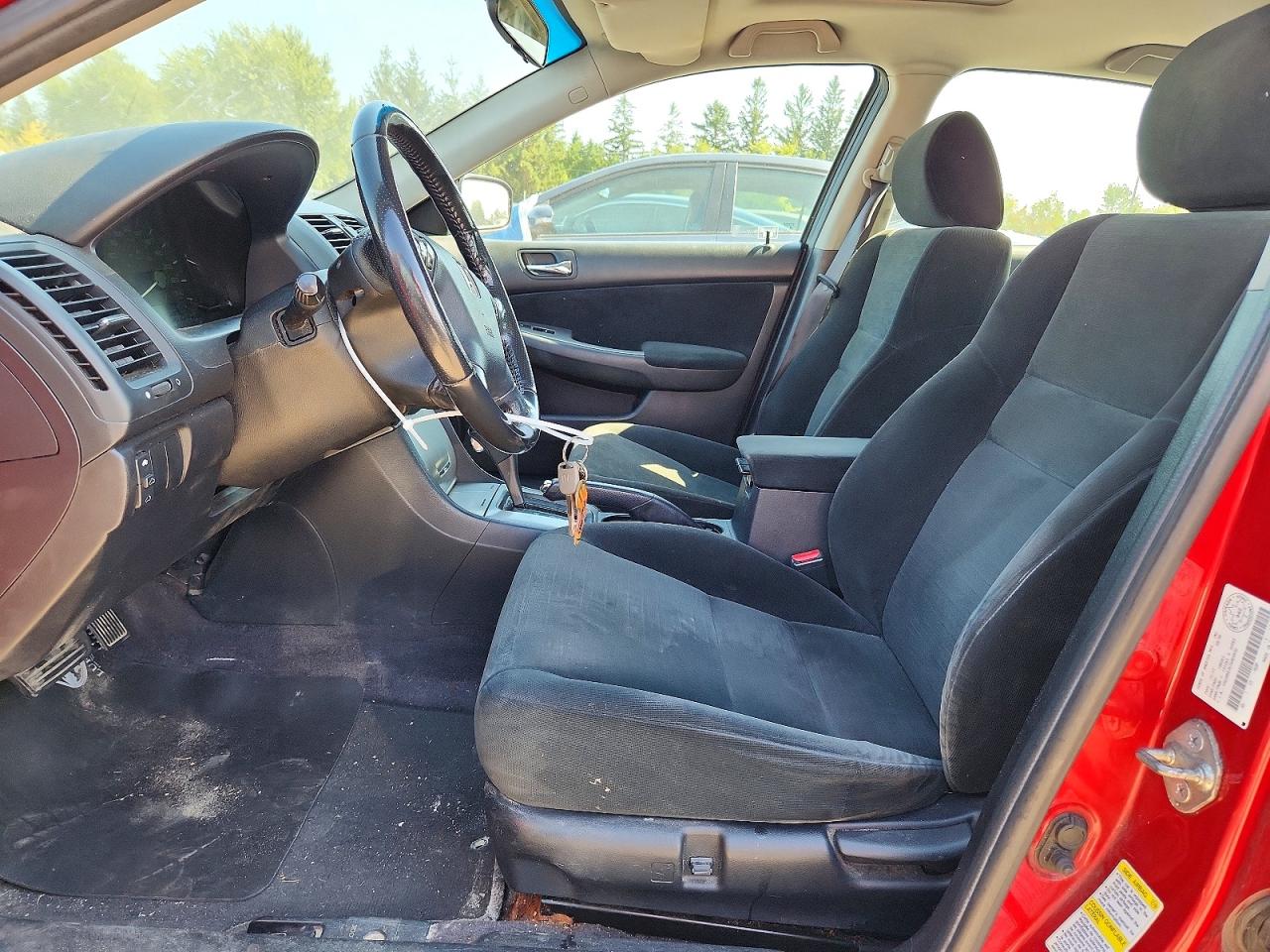 2007 Honda Accord Ex Red vin: 1HGCM567X7A800832