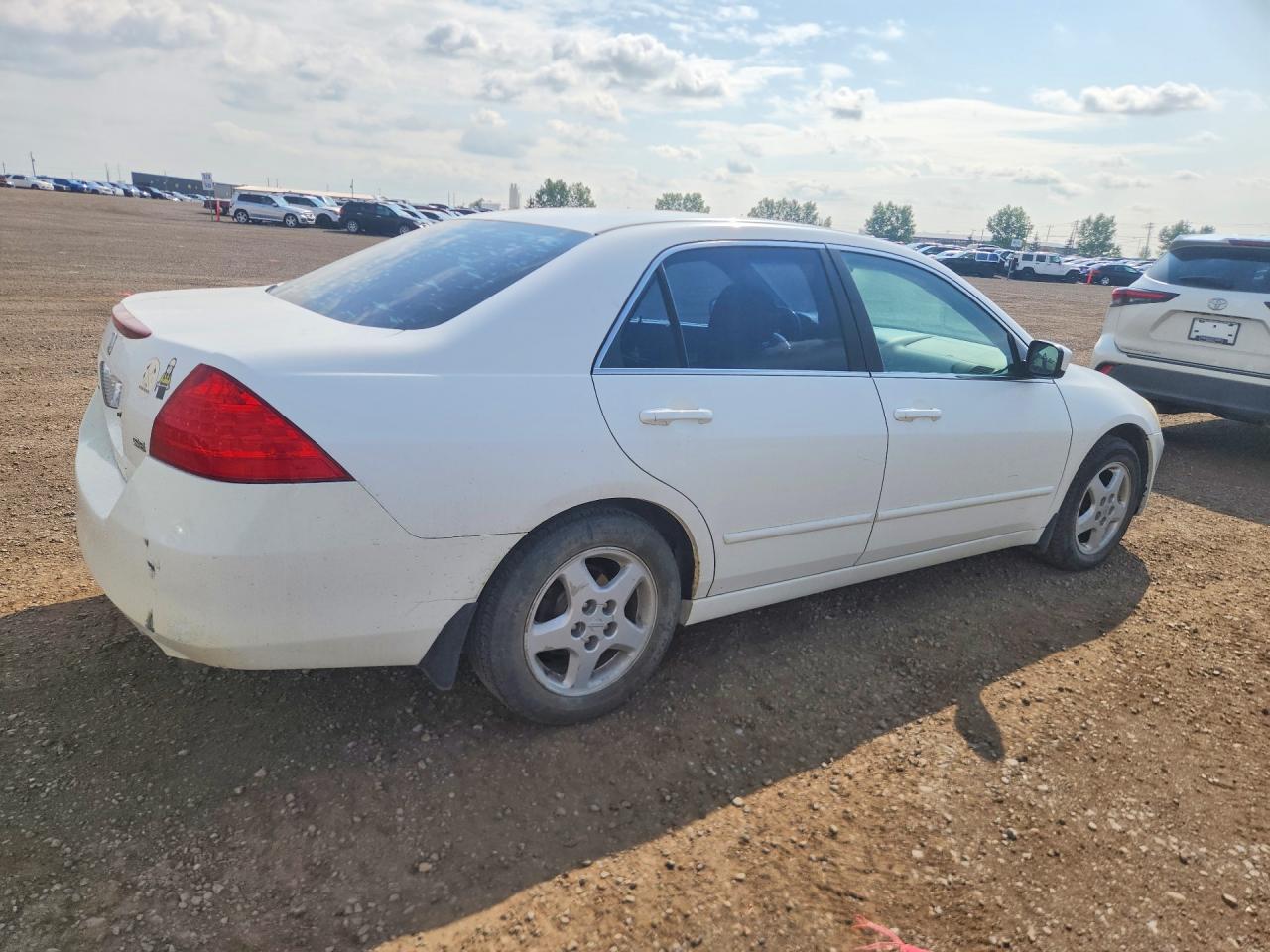 2007 Honda Accord Ex White vin: 1HGCM567X7A807909