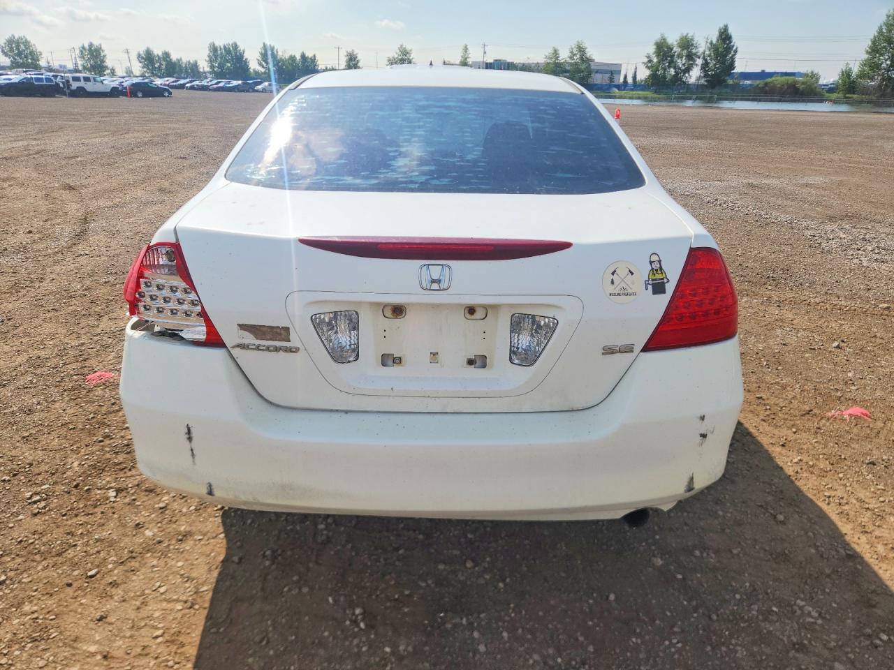 2007 Honda Accord Ex White vin: 1HGCM567X7A807909