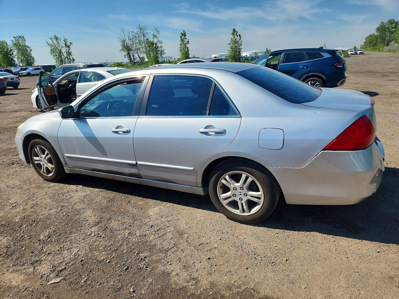 2007 Honda Accord Ex Серый vin: 1HGCM567X7A810213