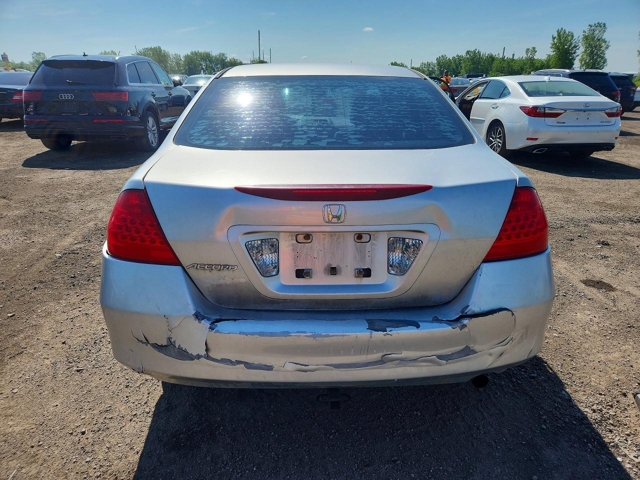 2007 Honda Accord Ex Серый vin: 1HGCM567X7A810213