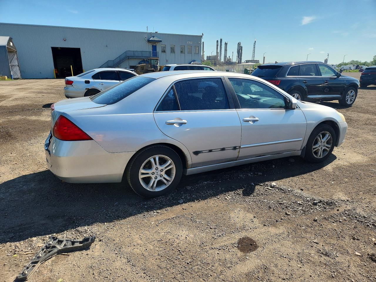 2007 Honda Accord Ex Серый vin: 1HGCM567X7A810213