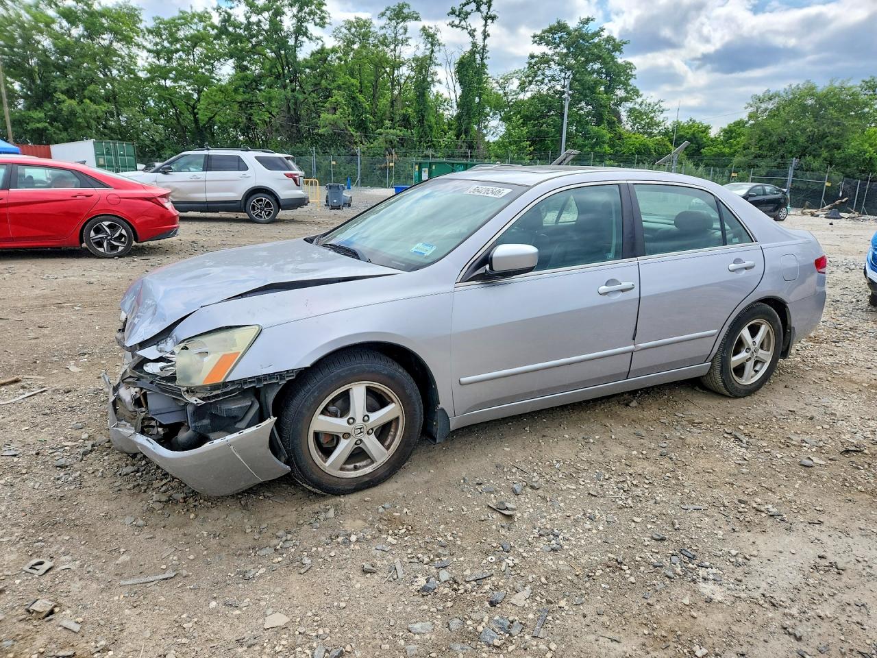 2004 Honda Accord Ex Silver vin: 1HGCM56804A039779