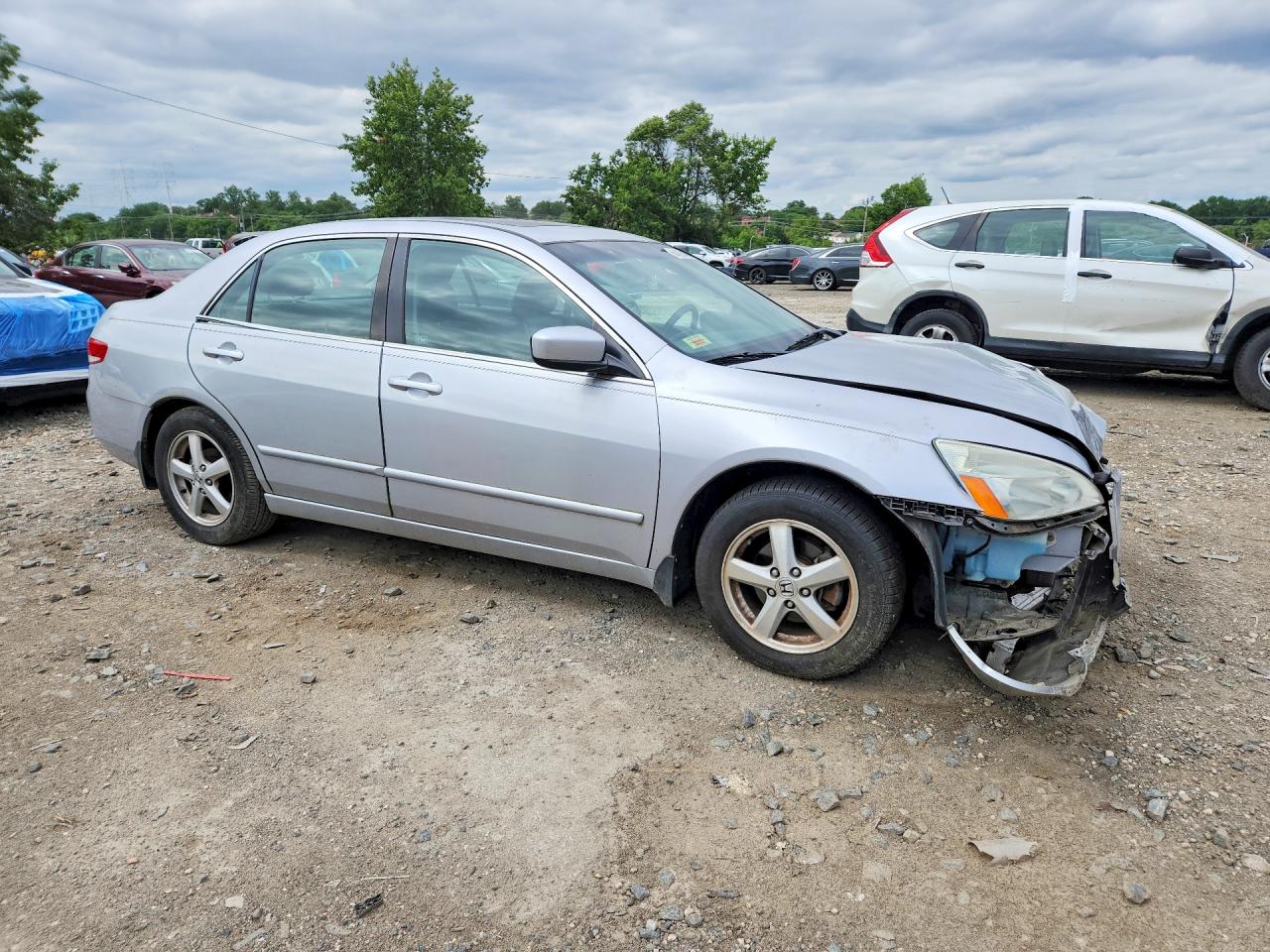 2004 Honda Accord Ex Silver vin: 1HGCM56804A039779