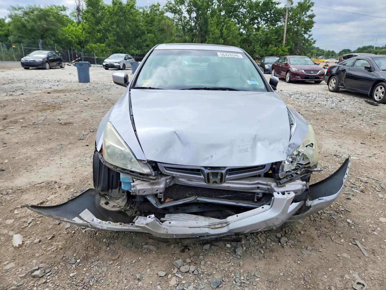 2004 Honda Accord Ex Silver vin: 1HGCM56804A039779