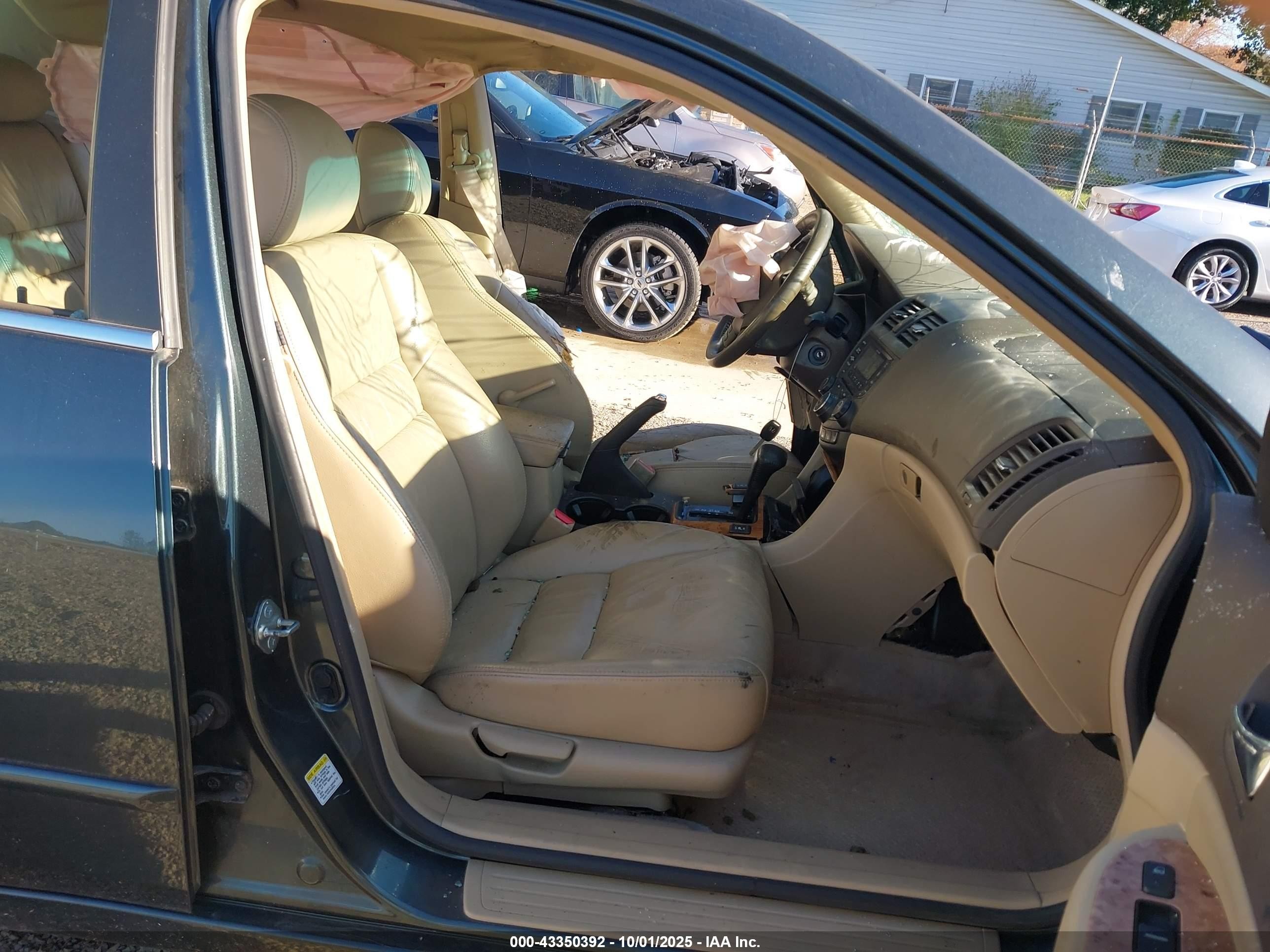 2004 Honda Accord 2.4 Ex Gray vin: 1HGCM56804A093695