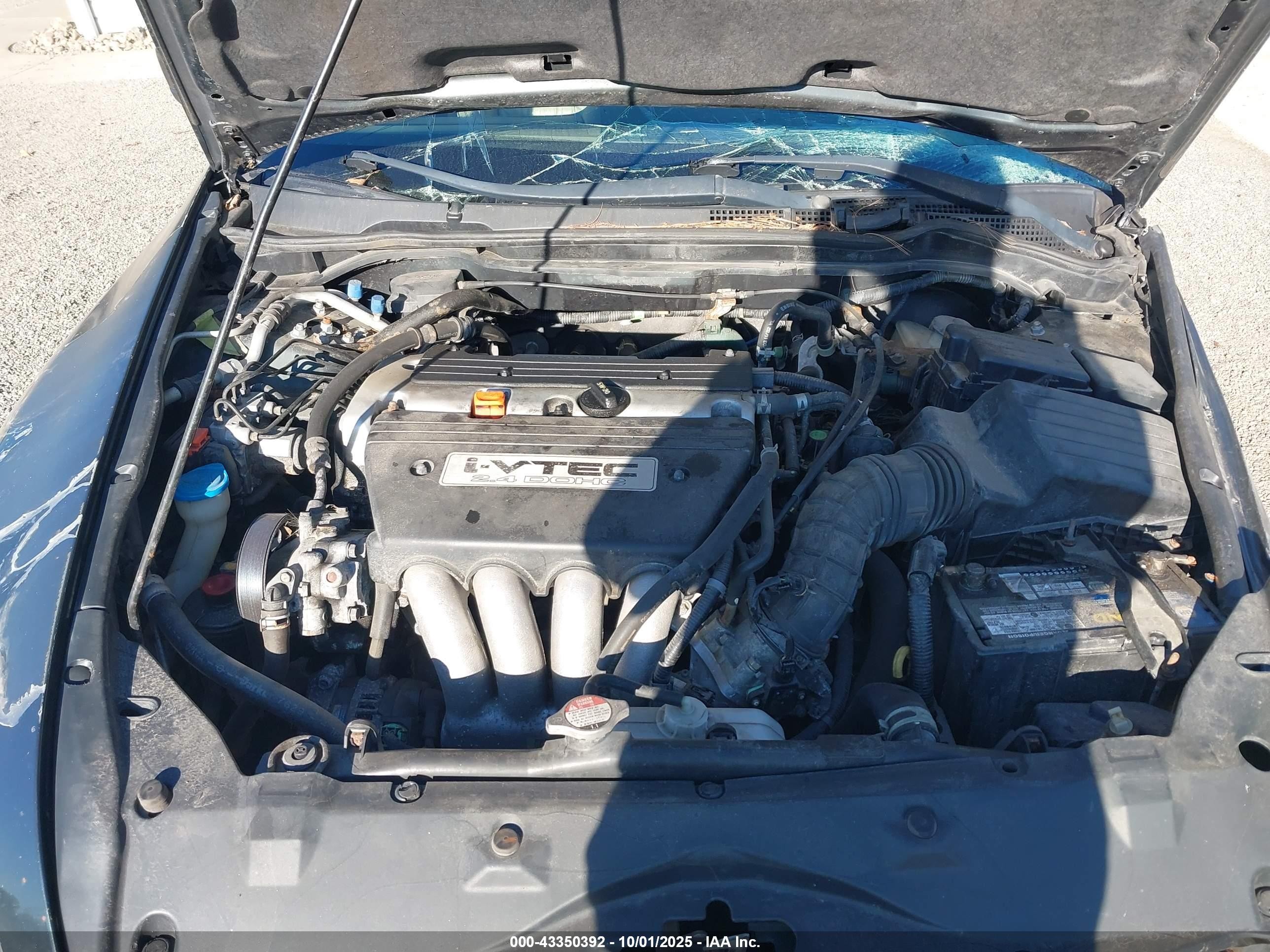 2004 Honda Accord 2.4 Ex Gray vin: 1HGCM56804A093695