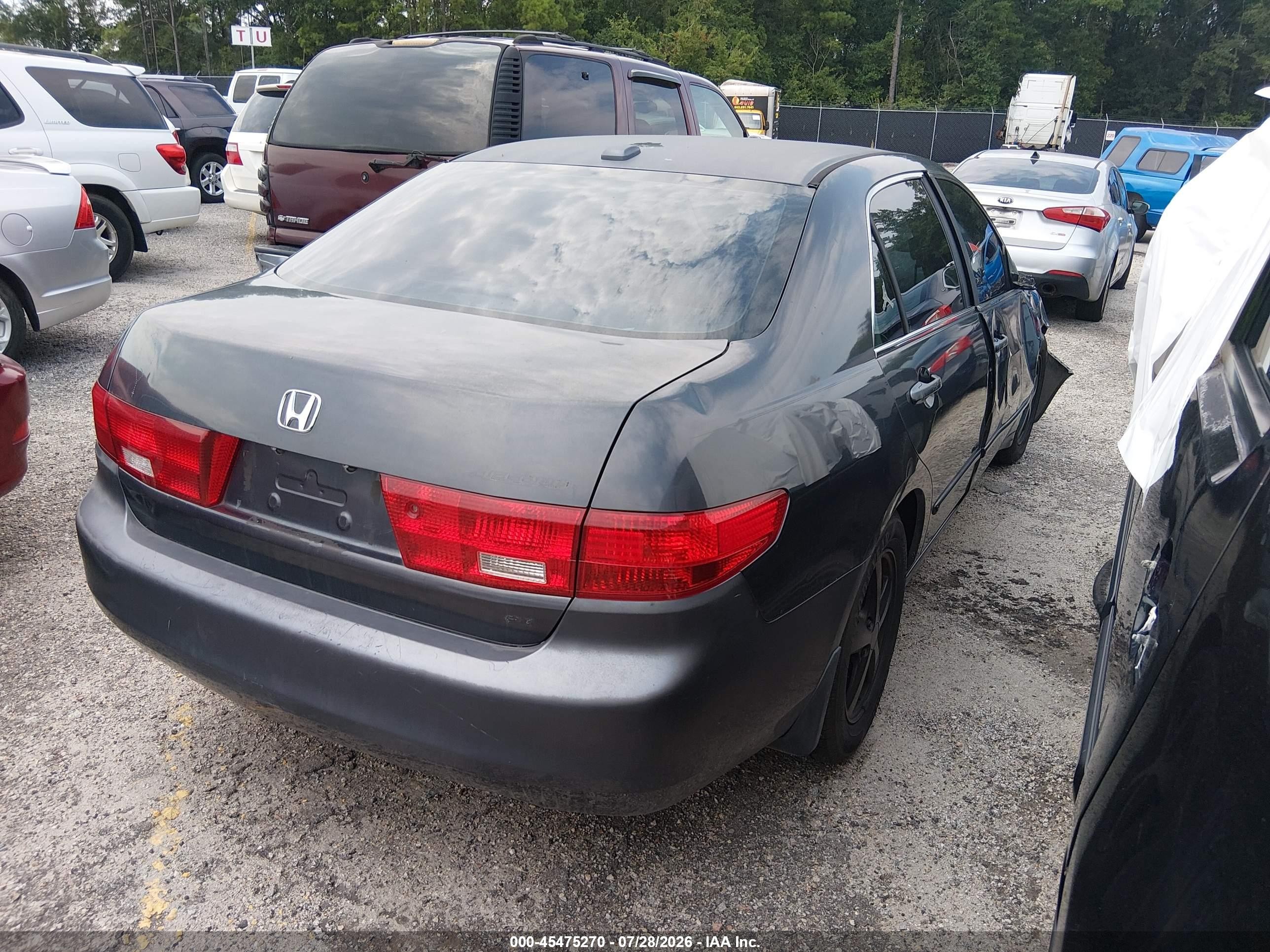 2005 Honda Accord 2.4 Ex Gray vin: 1HGCM56805A021610