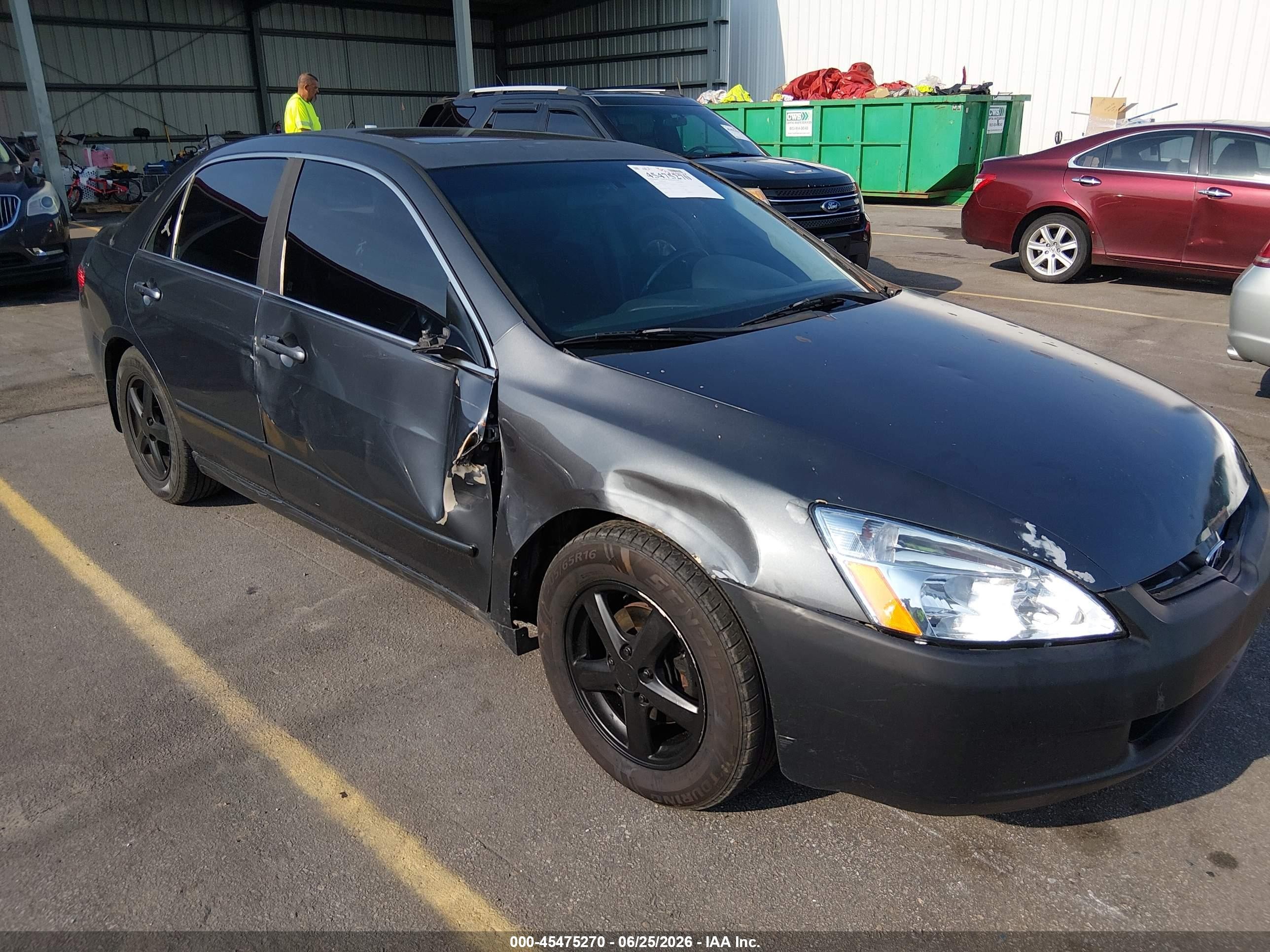 2005 Honda Accord 2.4 Ex Gray vin: 1HGCM56805A021610