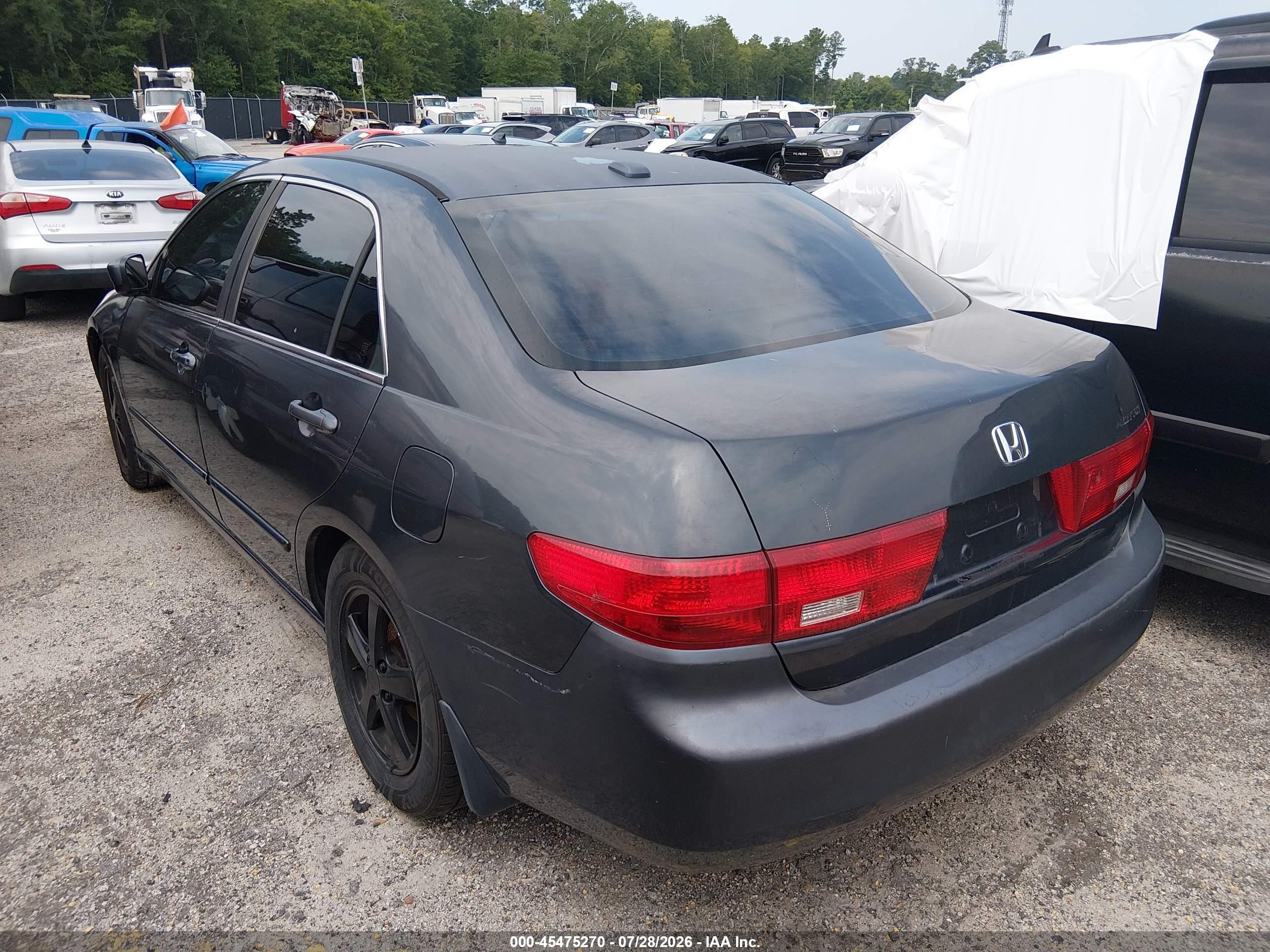 2005 Honda Accord 2.4 Ex Gray vin: 1HGCM56805A021610
