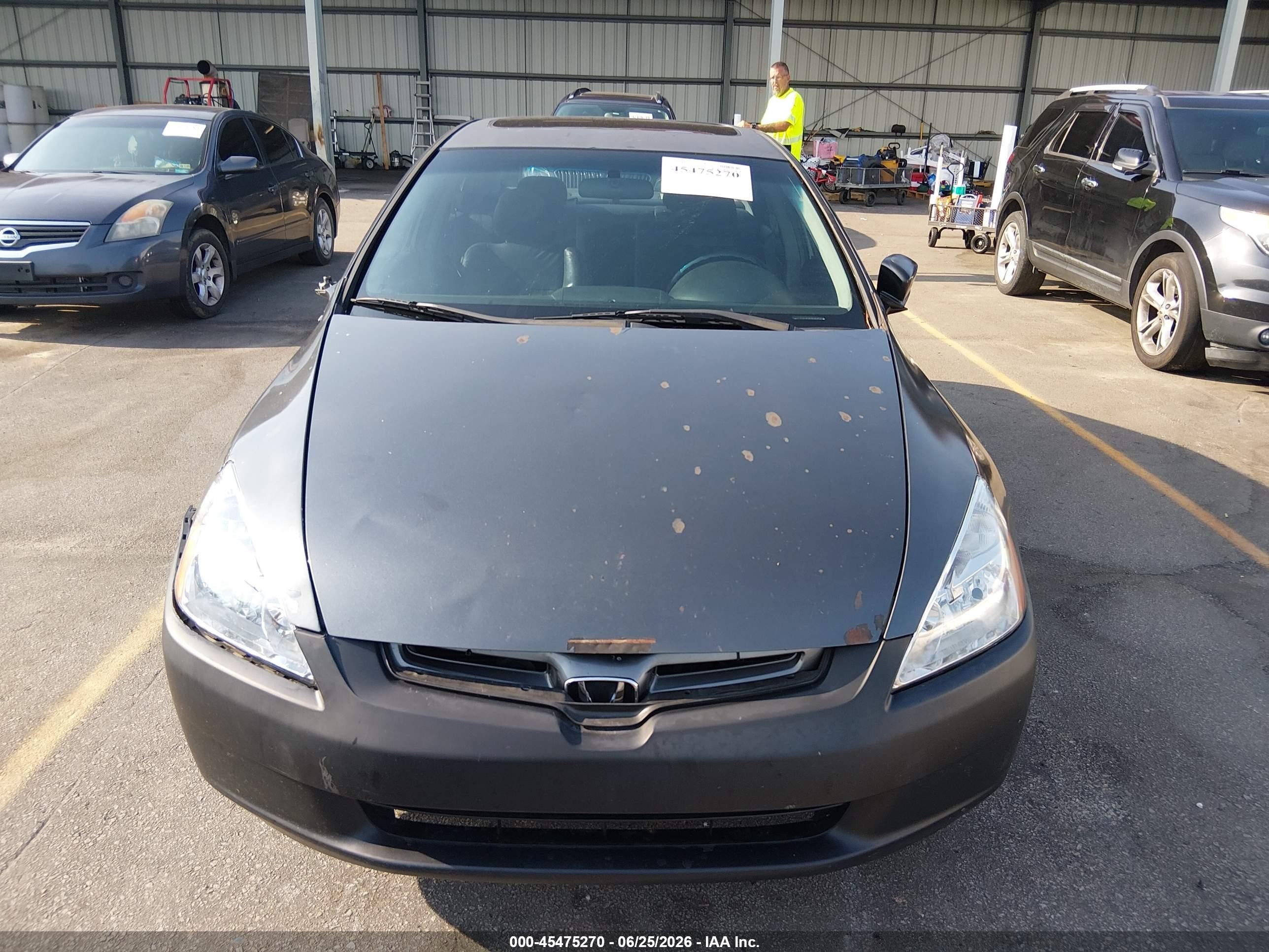 2005 Honda Accord 2.4 Ex Gray vin: 1HGCM56805A021610