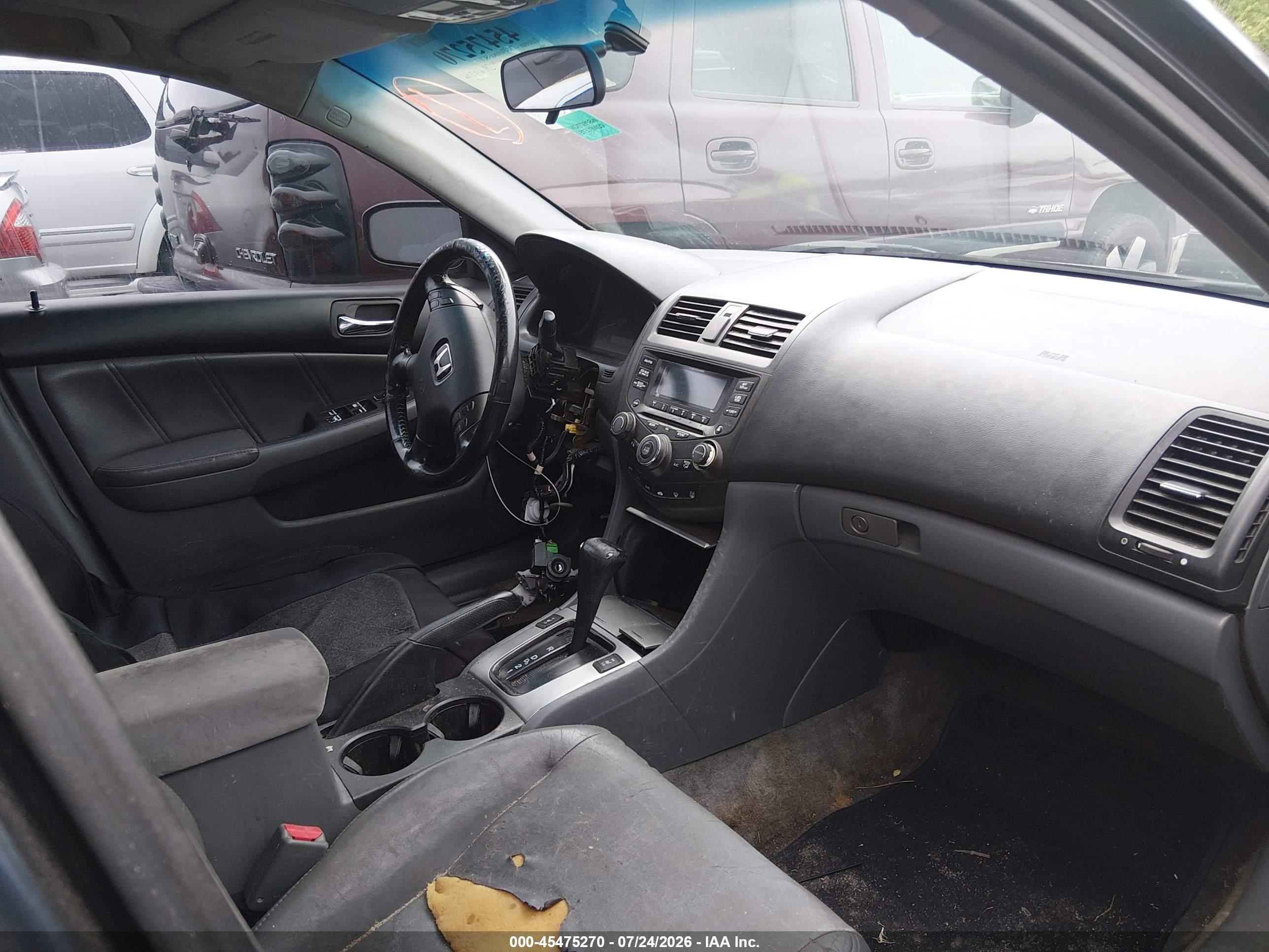 2005 Honda Accord 2.4 Ex Gray vin: 1HGCM56805A021610