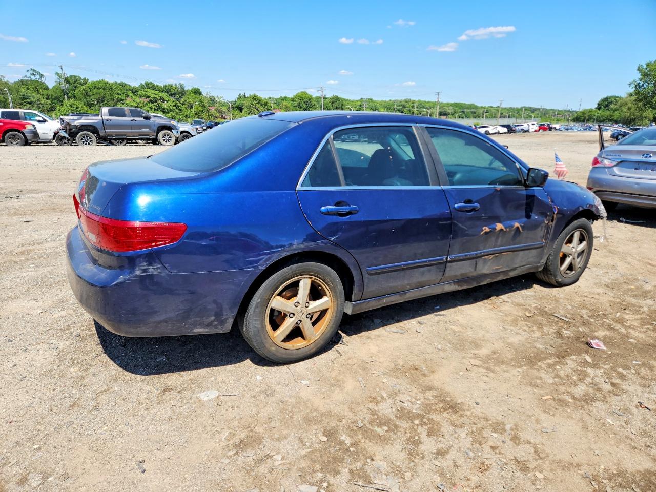 2005 Honda Accord Ex Синий vin: 1HGCM56805A053571