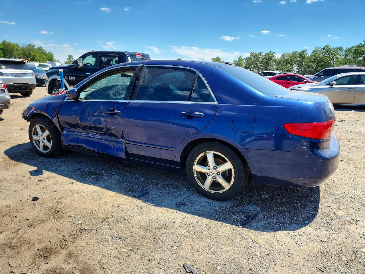 2005 Honda Accord Ex Синий vin: 1HGCM56805A053571