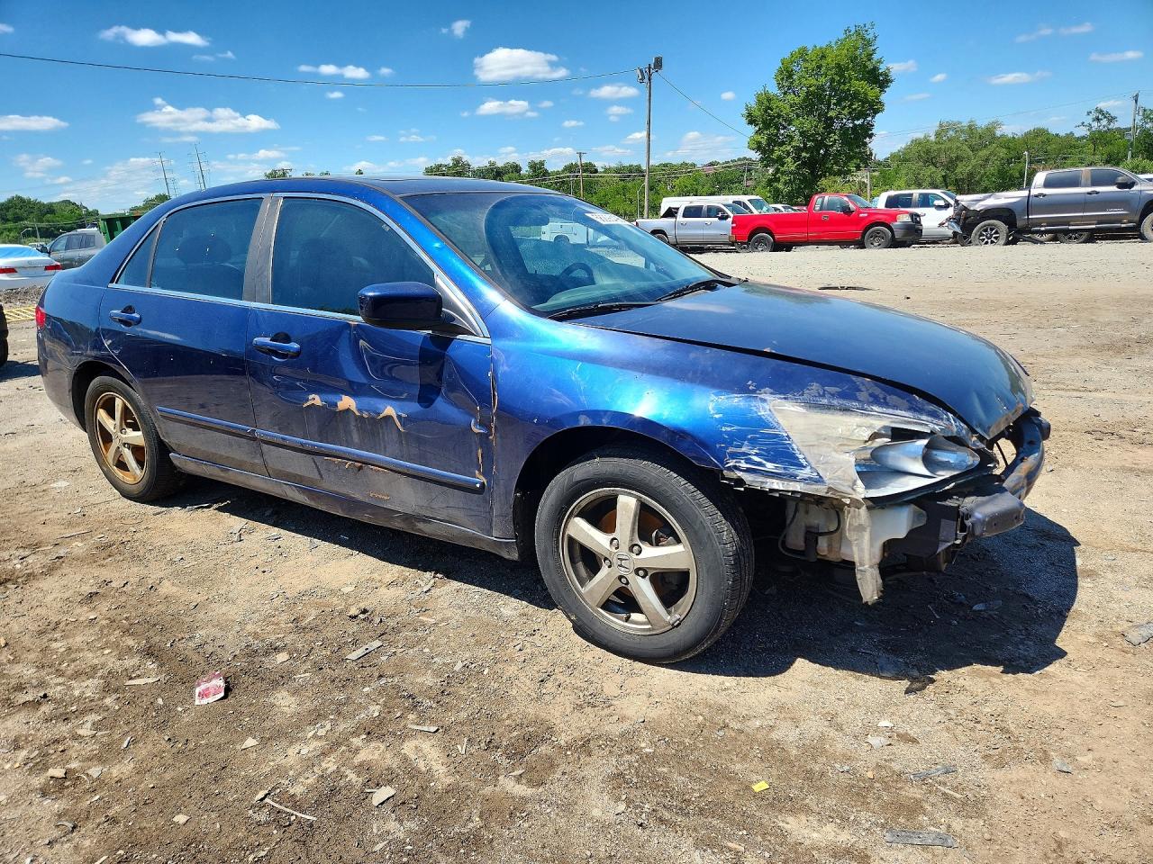 2005 Honda Accord Ex Синий vin: 1HGCM56805A053571