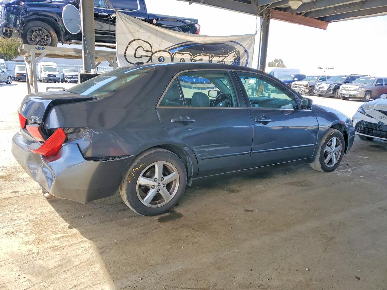 2005 Honda Accord Gray vin: 1HGCM56805A135896