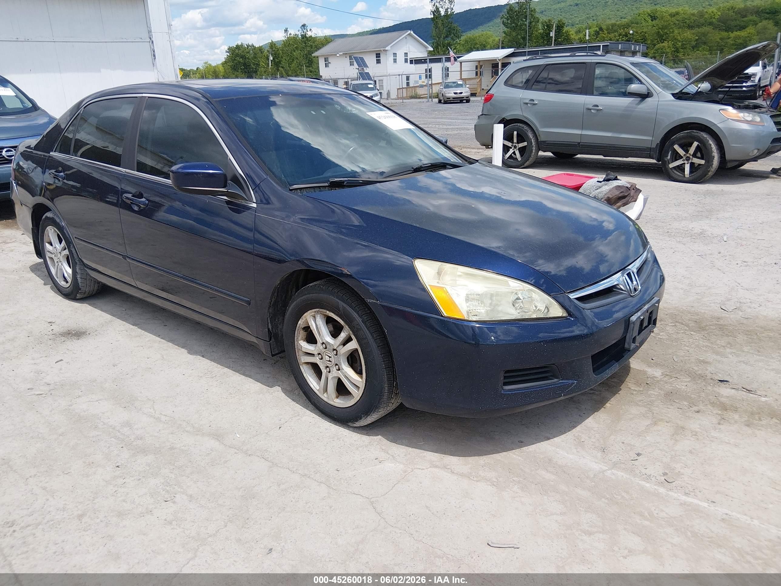 2006 Honda Accord 2.4 Ex Blue vin: 1HGCM56806A016439