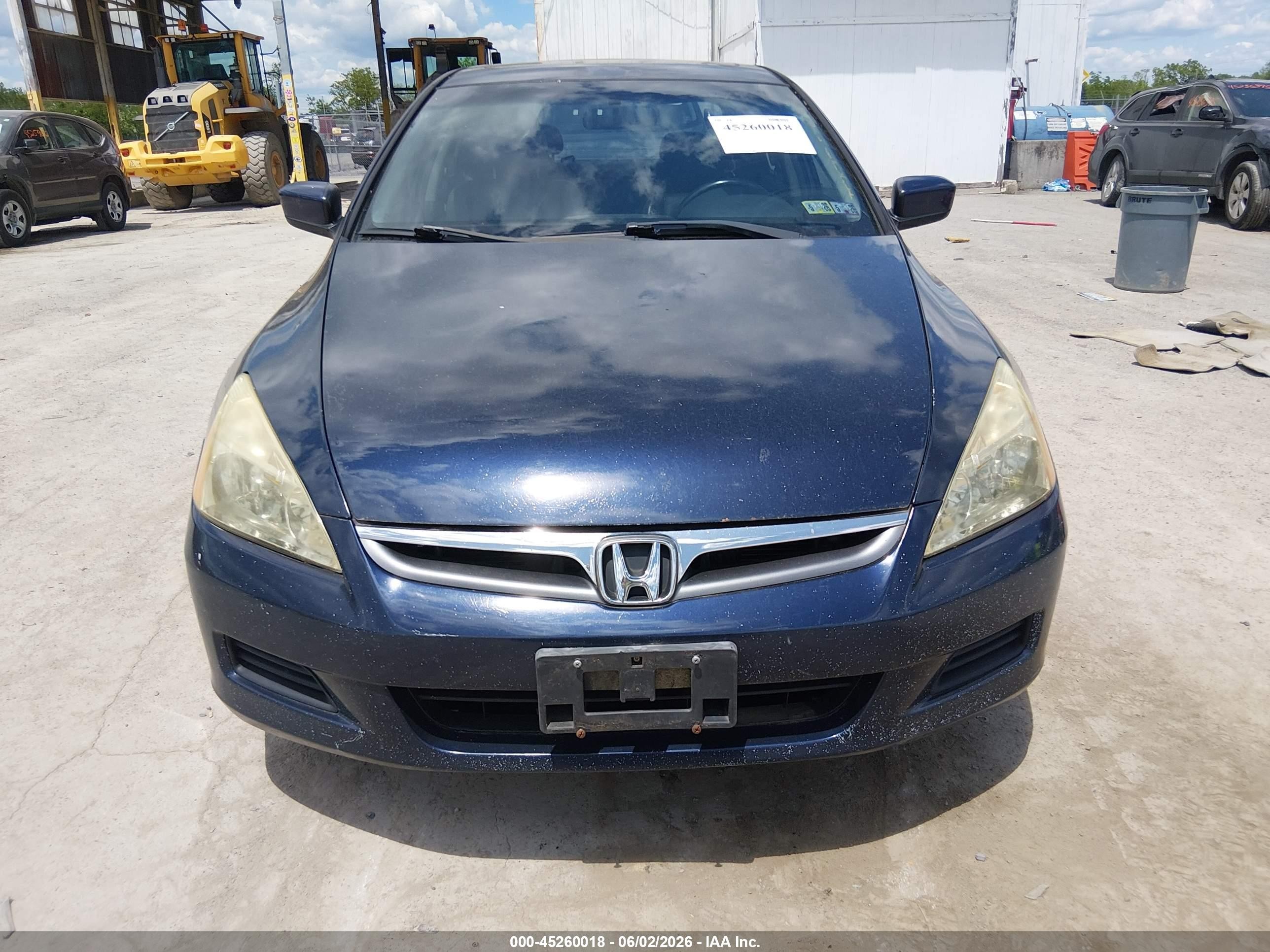 2006 Honda Accord 2.4 Ex Blue vin: 1HGCM56806A016439