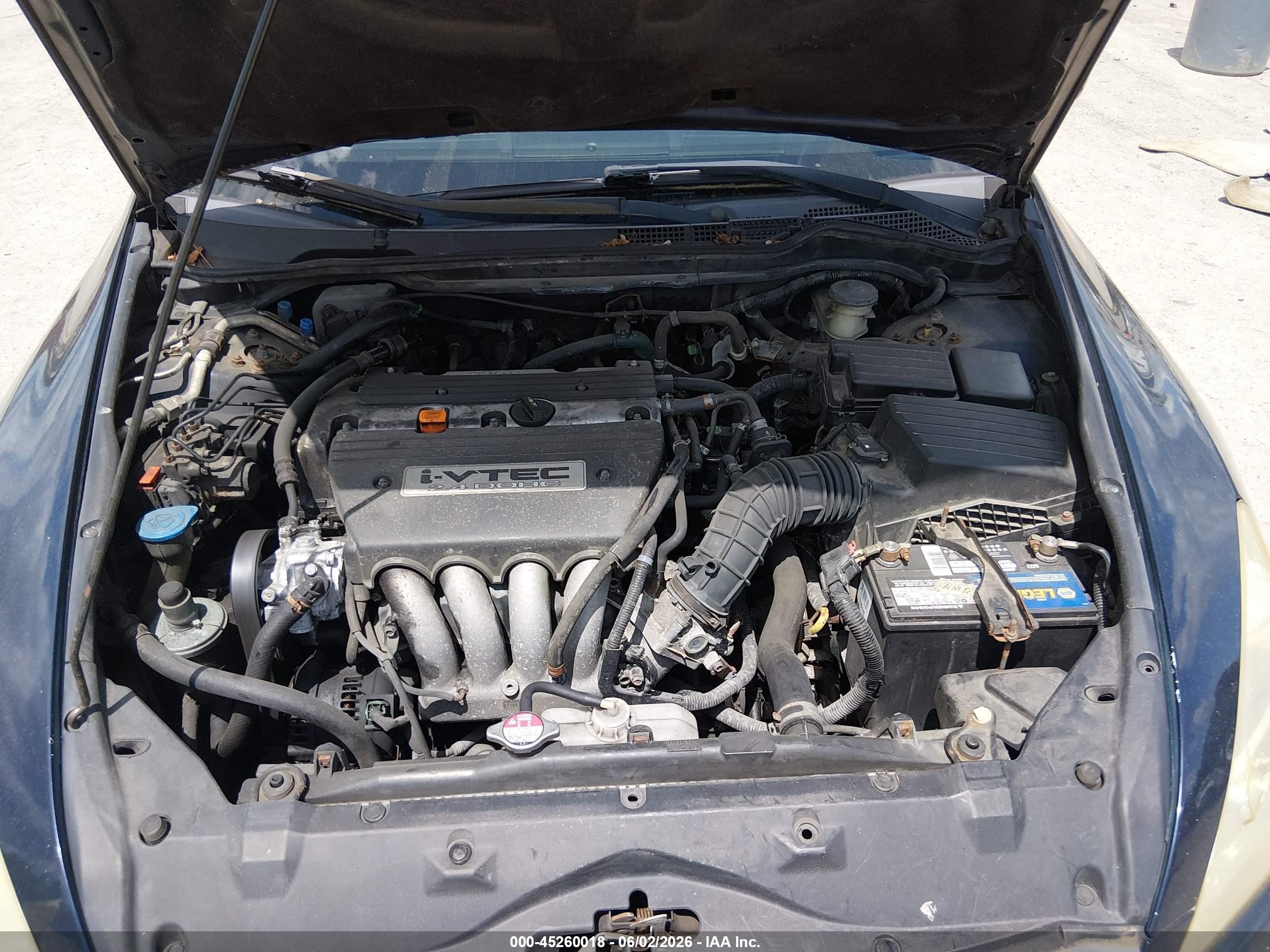 2006 Honda Accord 2.4 Ex Blue vin: 1HGCM56806A016439
