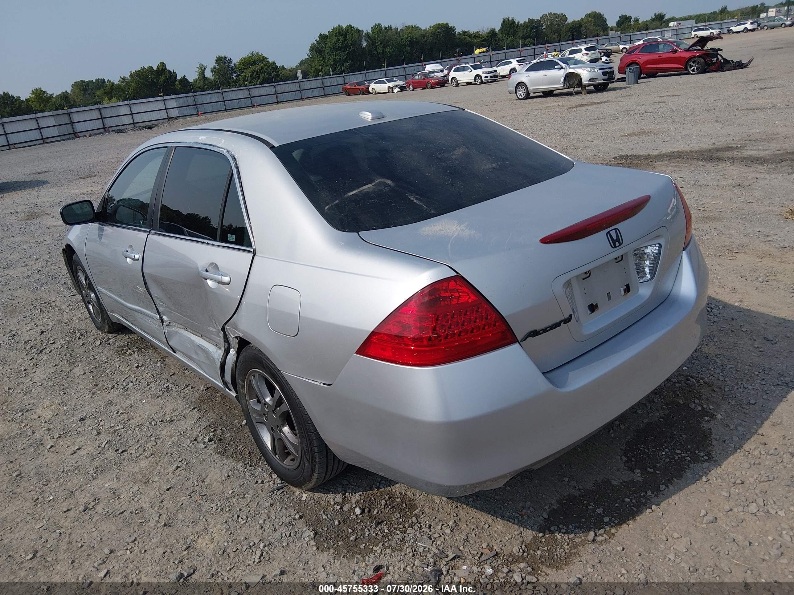 2006 Honda Accord 2.4 Ex Silver vin: 1HGCM56806A034990