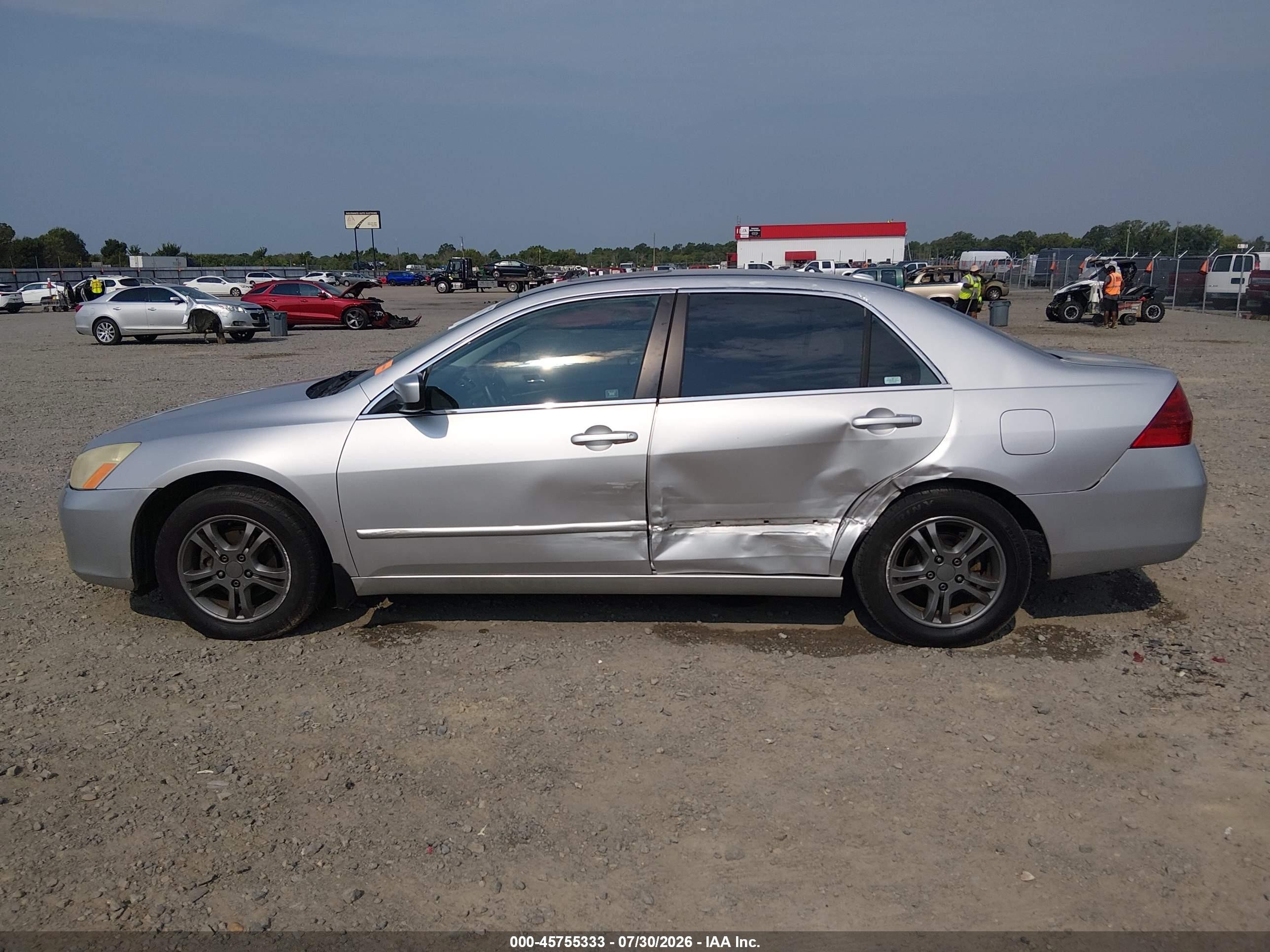 2006 Honda Accord 2.4 Ex Silver vin: 1HGCM56806A034990