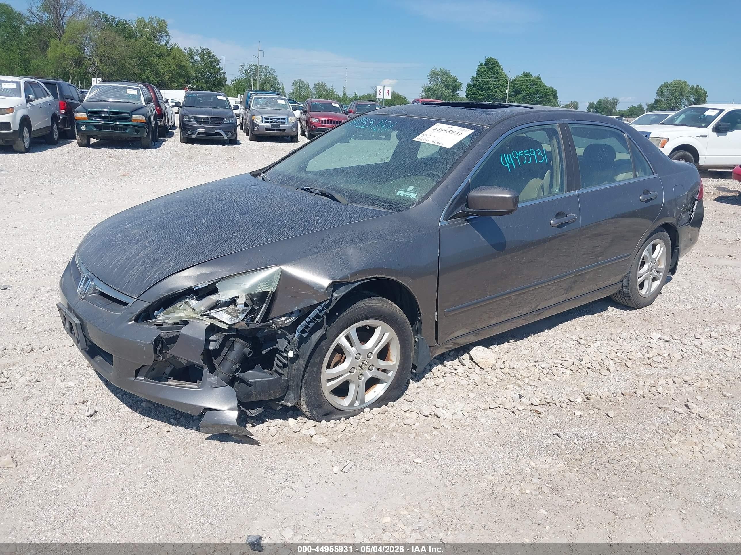 2006 Honda Accord 2.4 Ex Beige vin: 1HGCM56806A054544