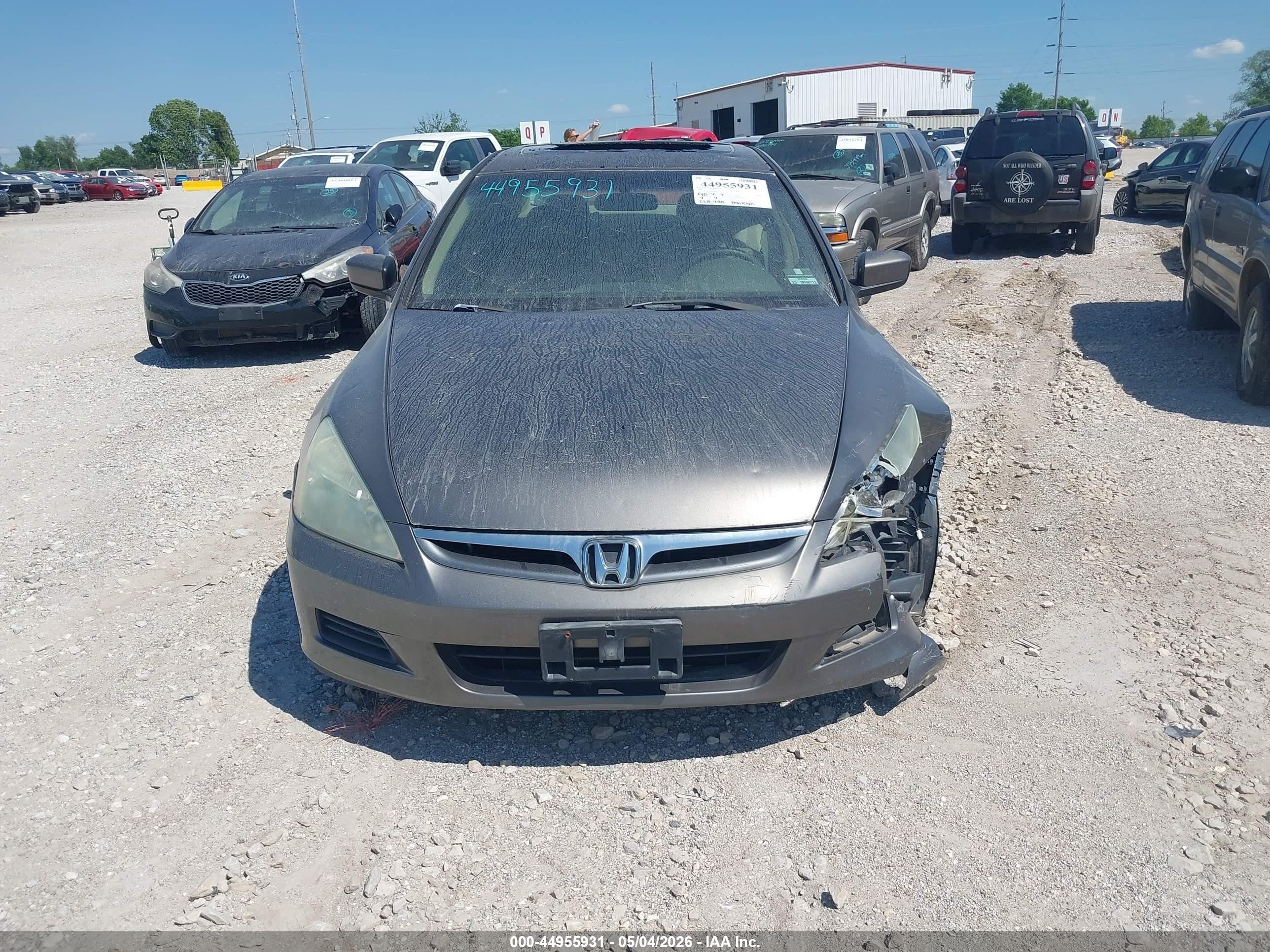 2006 Honda Accord 2.4 Ex Beige vin: 1HGCM56806A054544