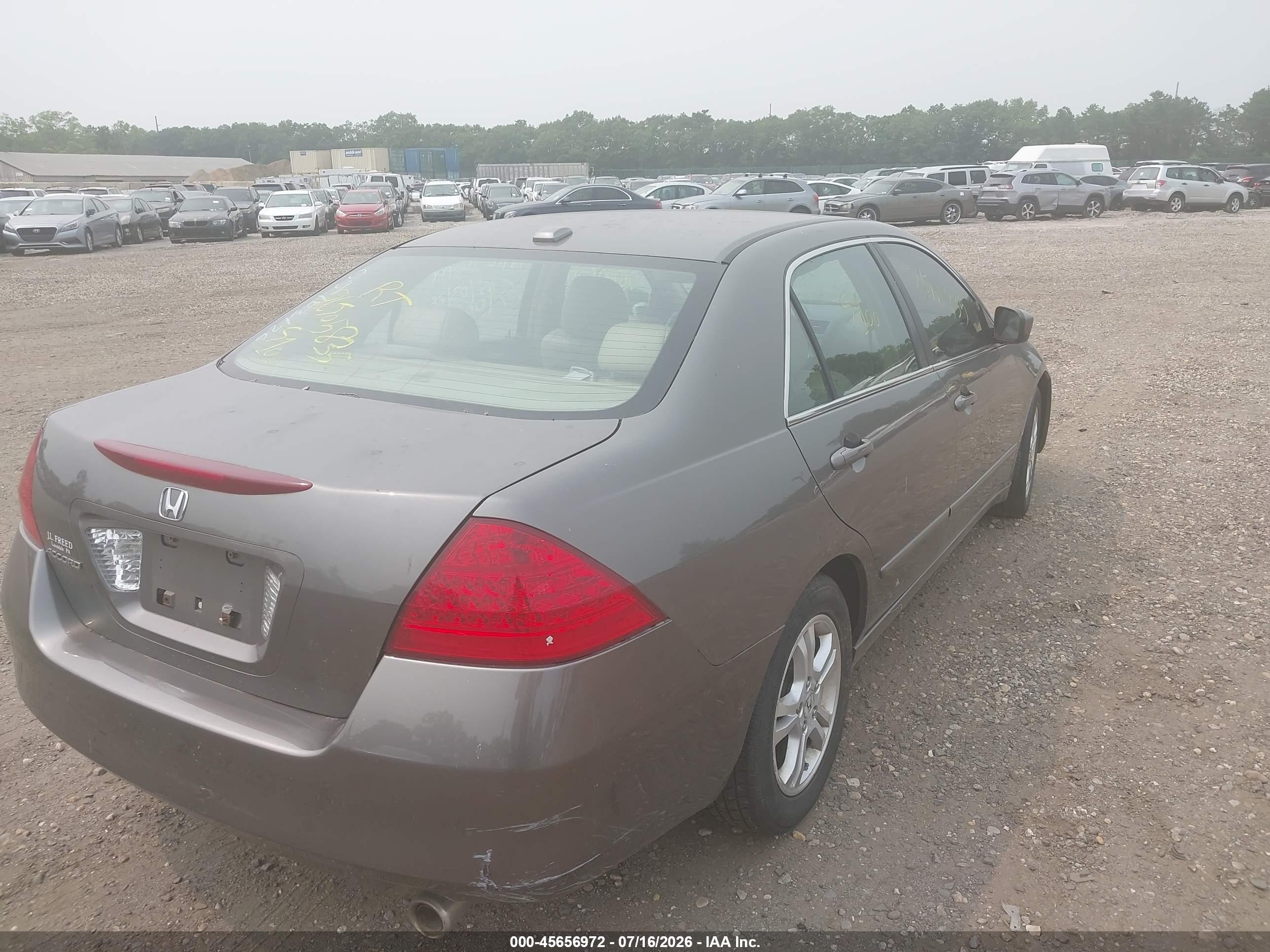 2006 Honda Accord 2.4 Ex Gray vin: 1HGCM56806A064622