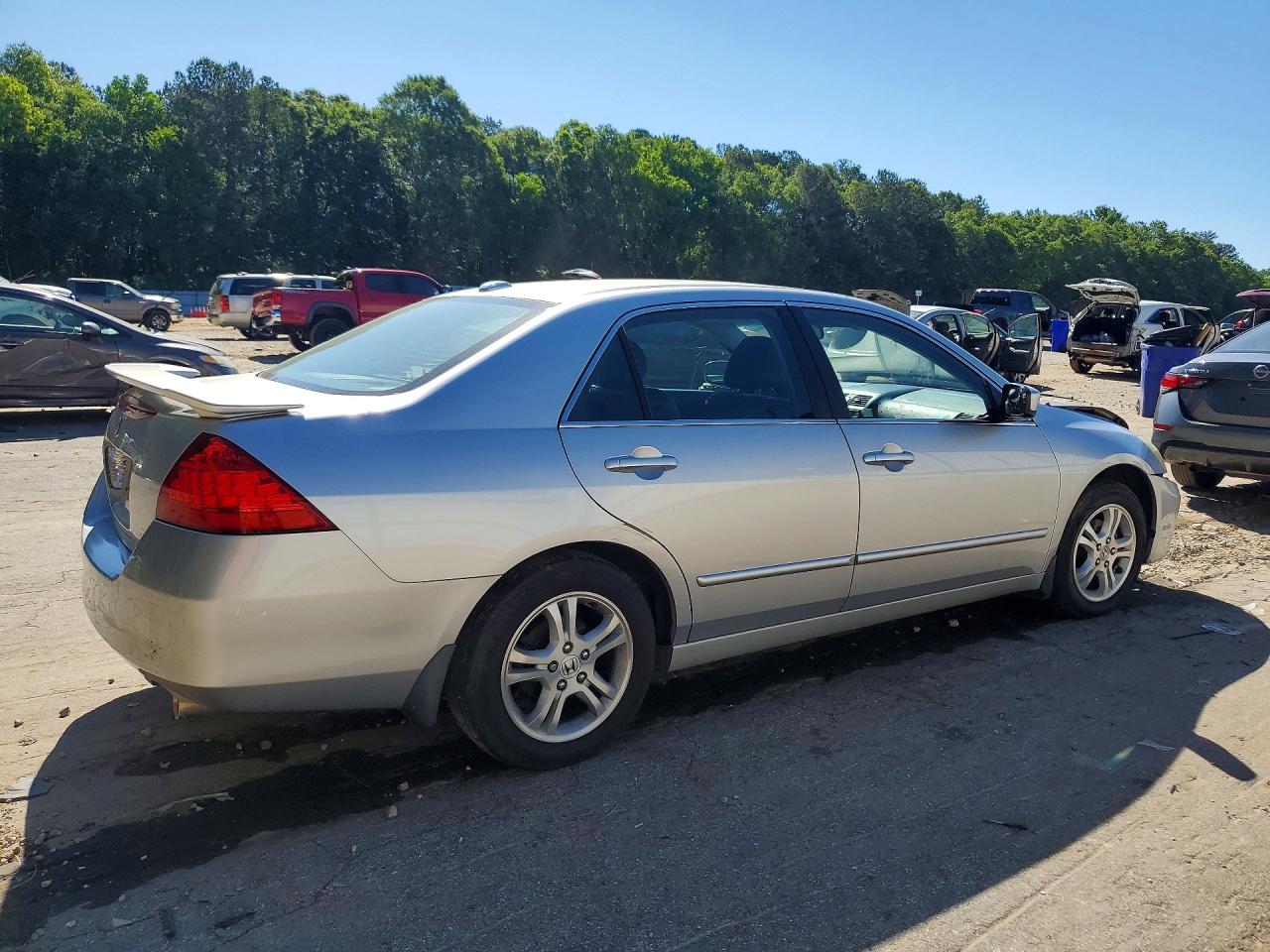 2006 Honda Accord Ex Silver vin: 1HGCM56806A076558
