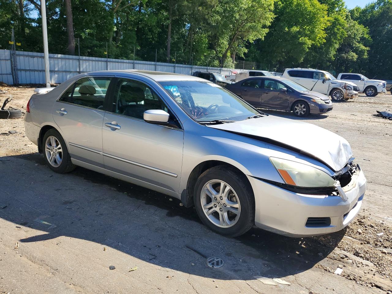 2006 Honda Accord Ex Silver vin: 1HGCM56806A076558