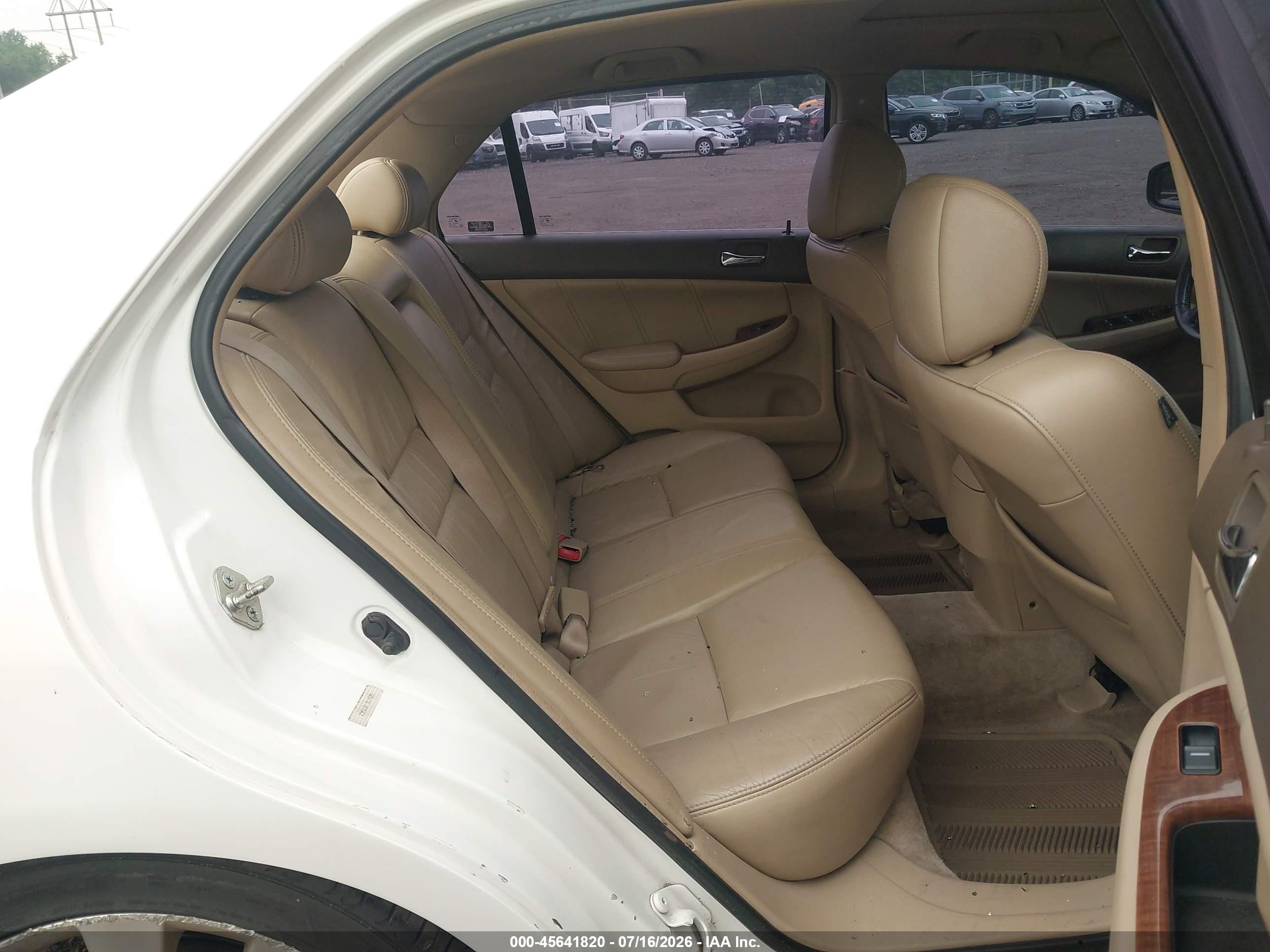 2006 Honda Accord 2.4 Ex White vin: 1HGCM56806A129257