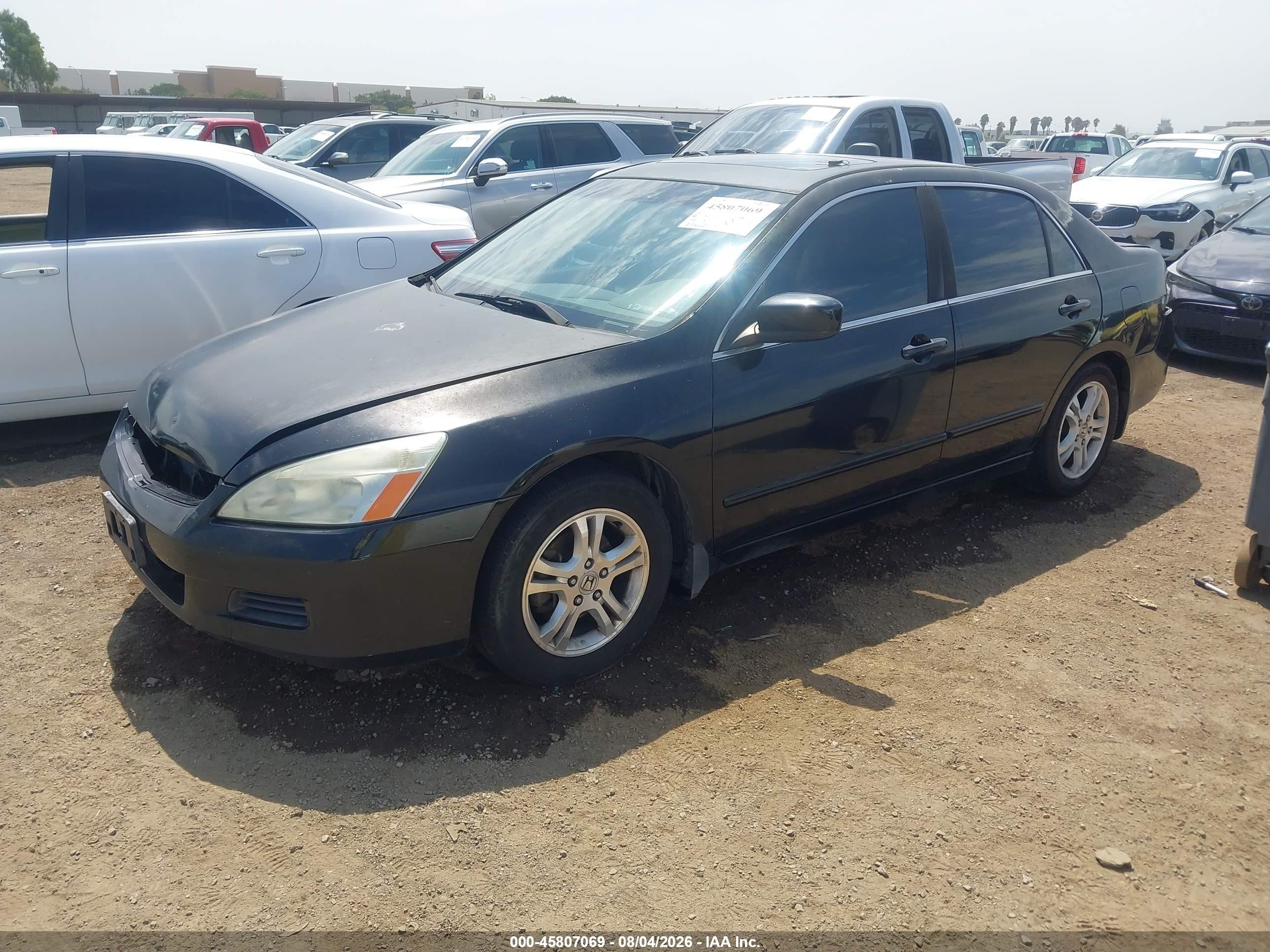 2006 Honda Accord 2.4 Ex Black vin: 1HGCM56806A137861