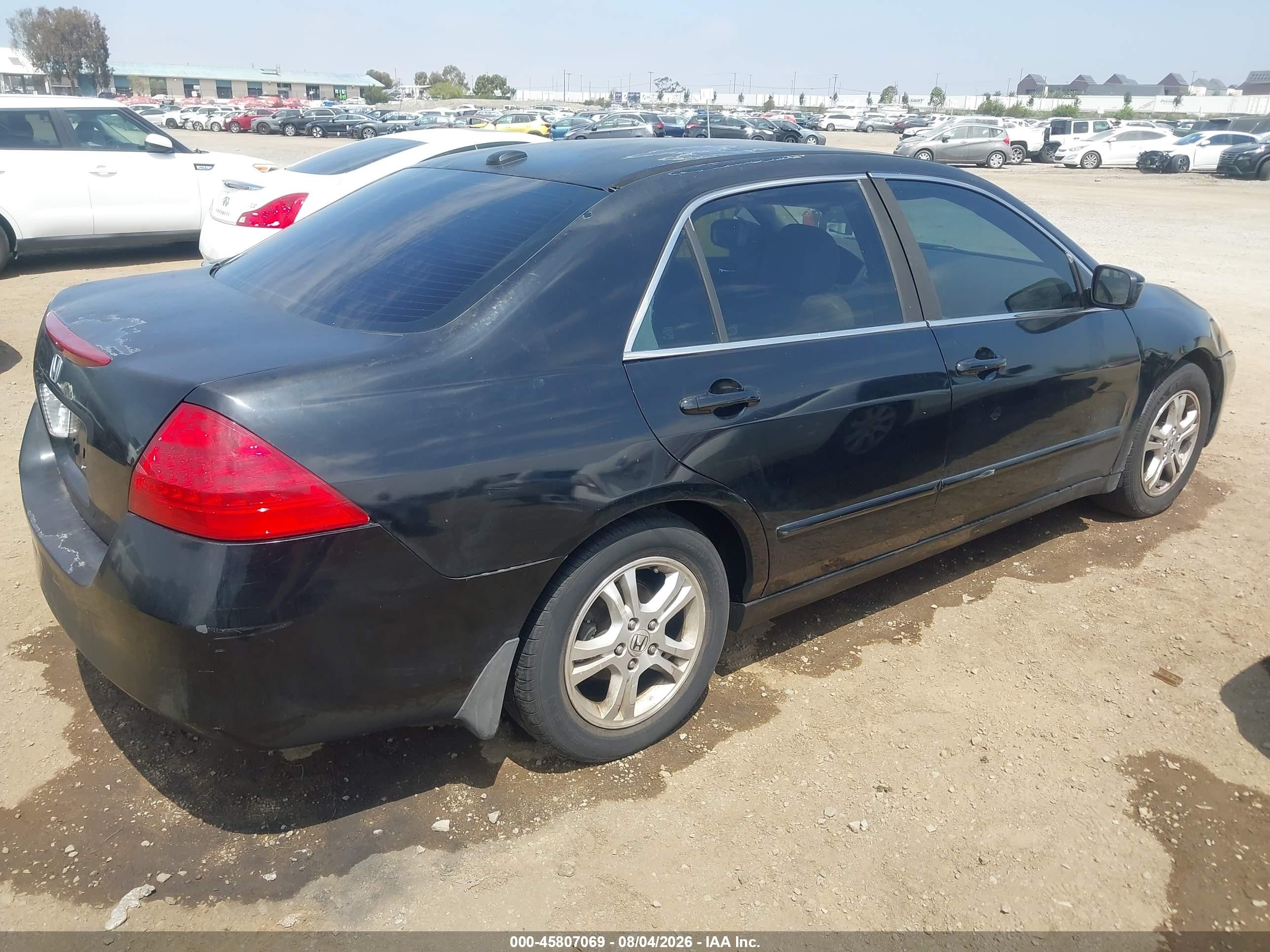 2006 Honda Accord 2.4 Ex Black vin: 1HGCM56806A137861