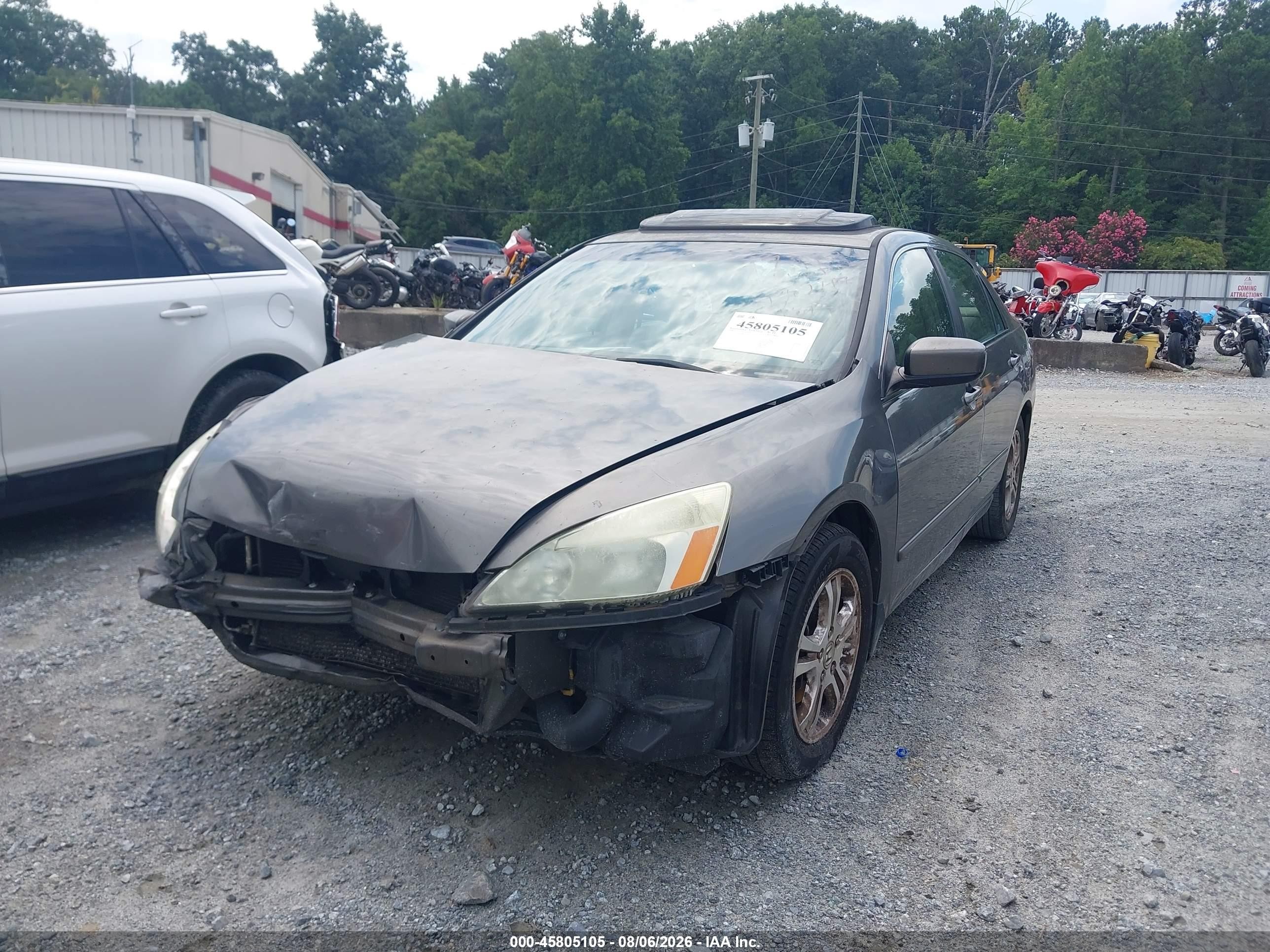 2006 Honda Accord 2.4 Ex Gray vin: 1HGCM56806A156247