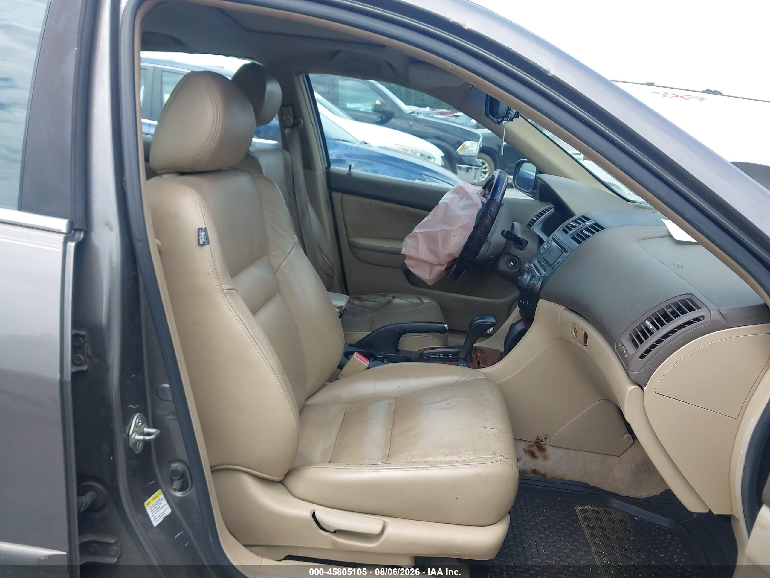 2006 Honda Accord 2.4 Ex Gray vin: 1HGCM56806A156247