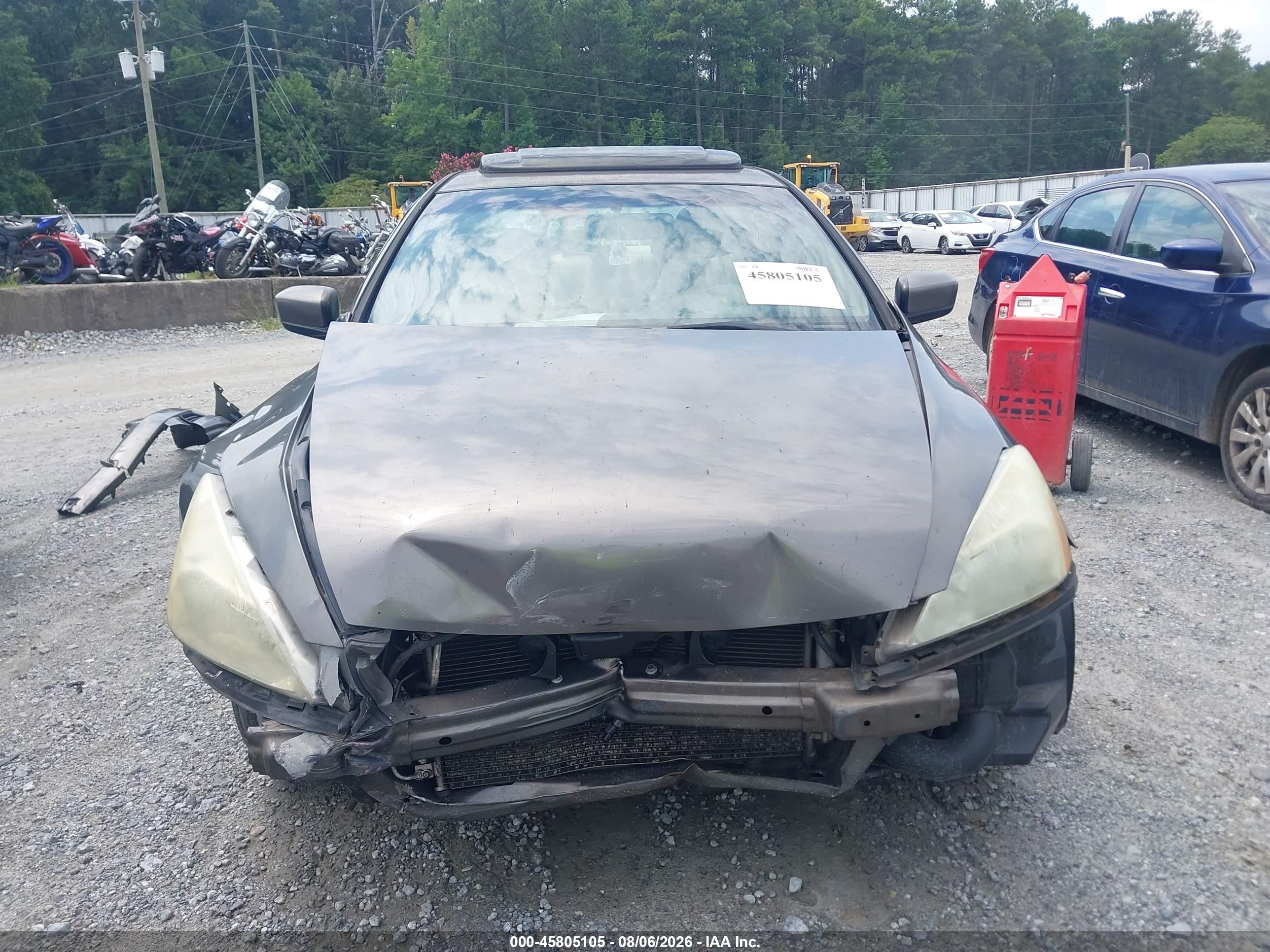 2006 Honda Accord 2.4 Ex Gray vin: 1HGCM56806A156247