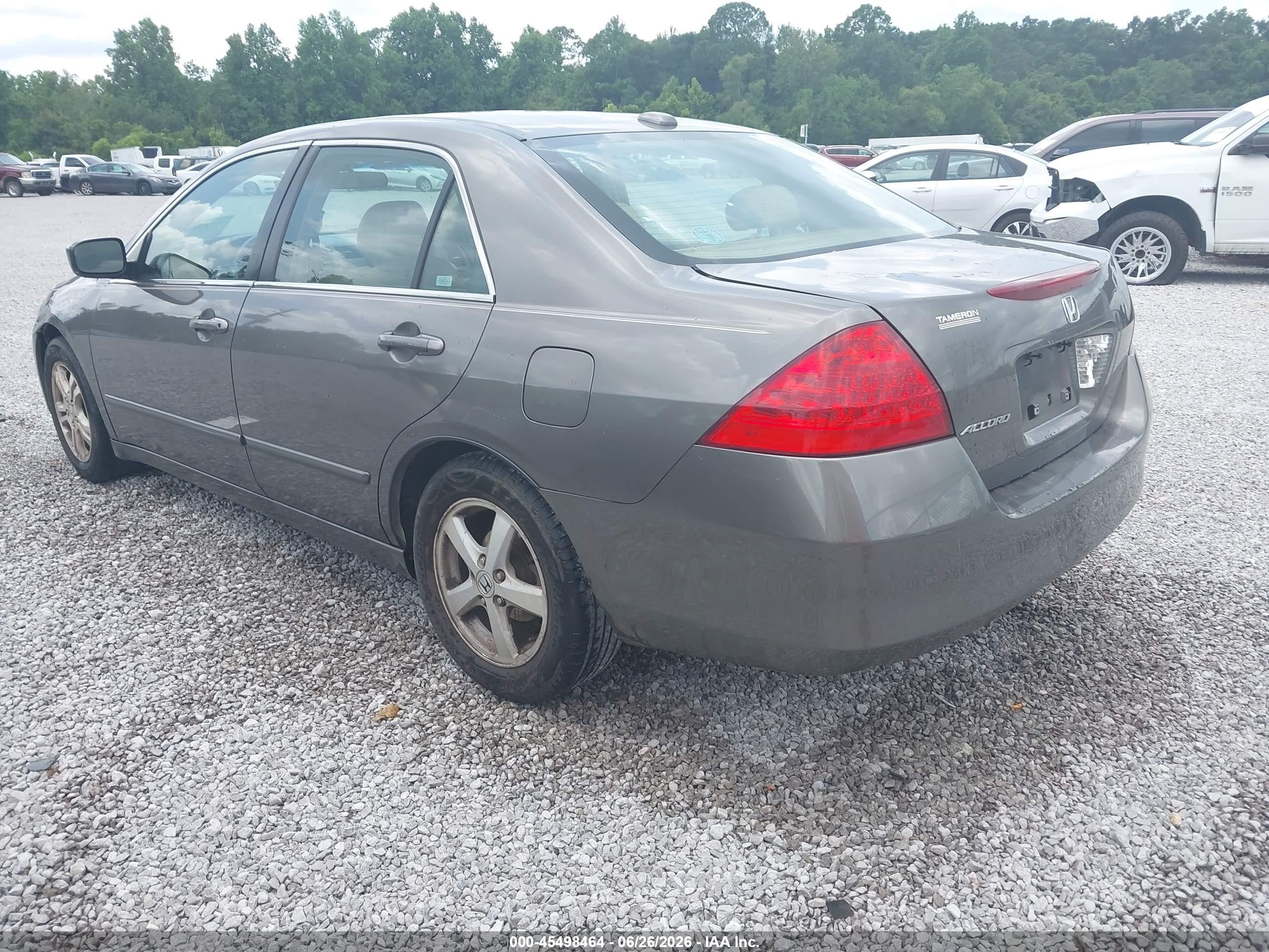 2007 Honda Accord 2.4 Ex Gray vin: 1HGCM56807A024395