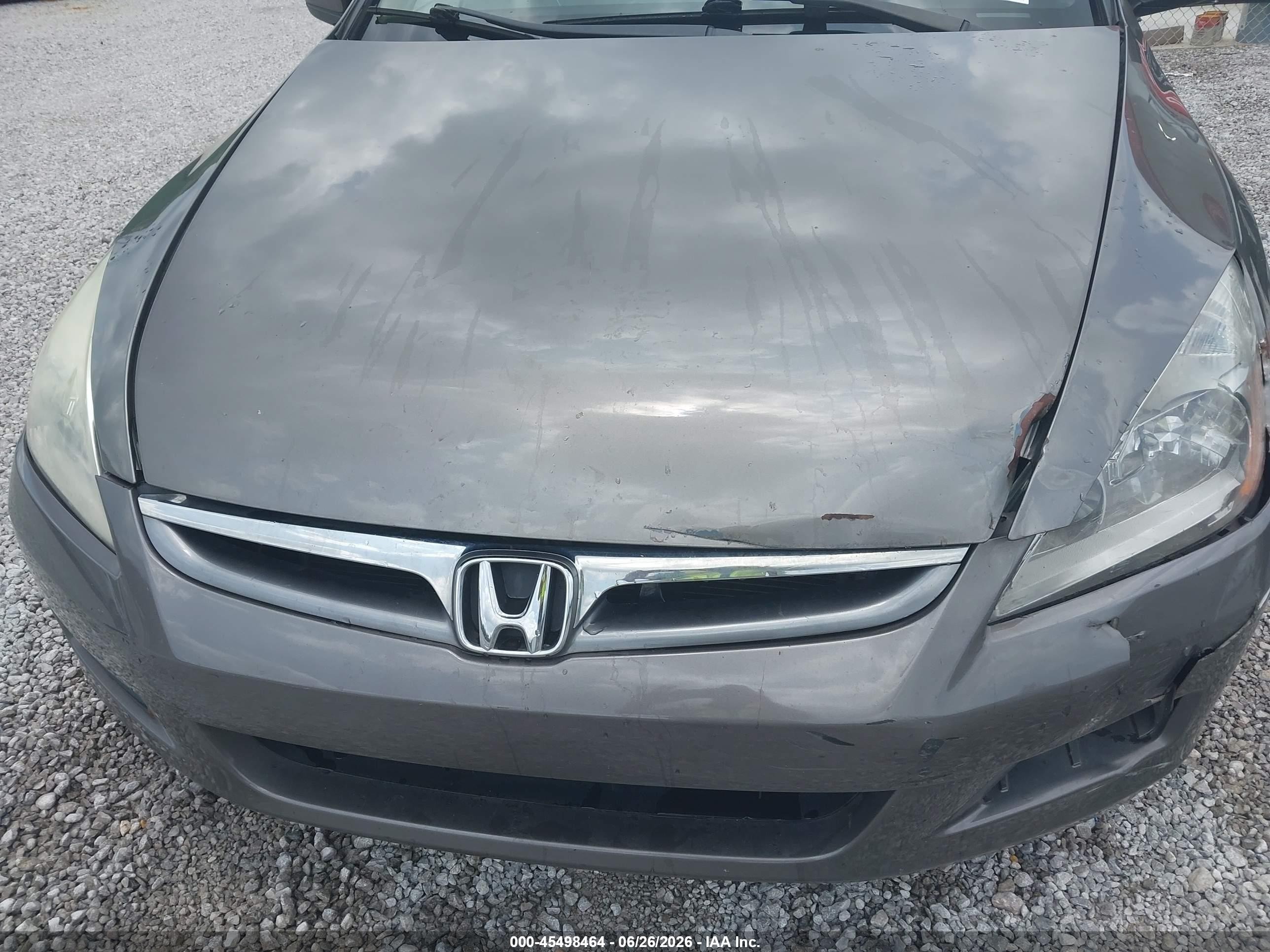 2007 Honda Accord 2.4 Ex Gray vin: 1HGCM56807A024395
