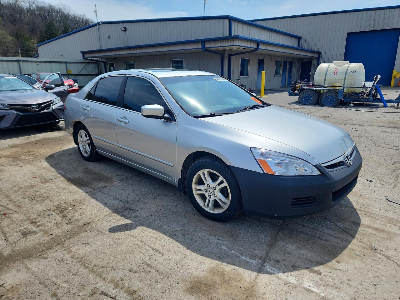 2007 Honda Accord Ex Серебряный vin: 1HGCM56807A059647