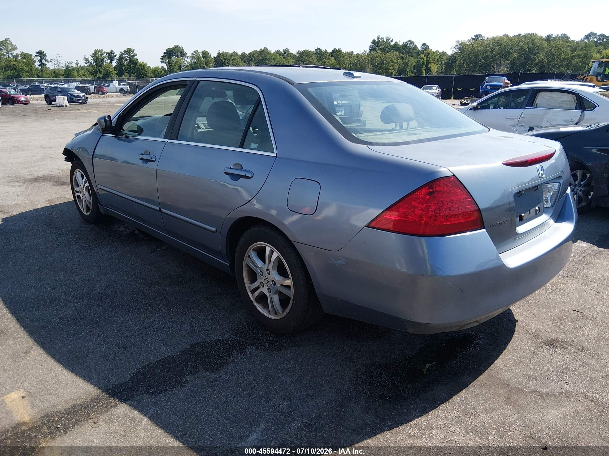 2007 Honda Accord 2.4 Ex Silver vin: 1HGCM56807A100746