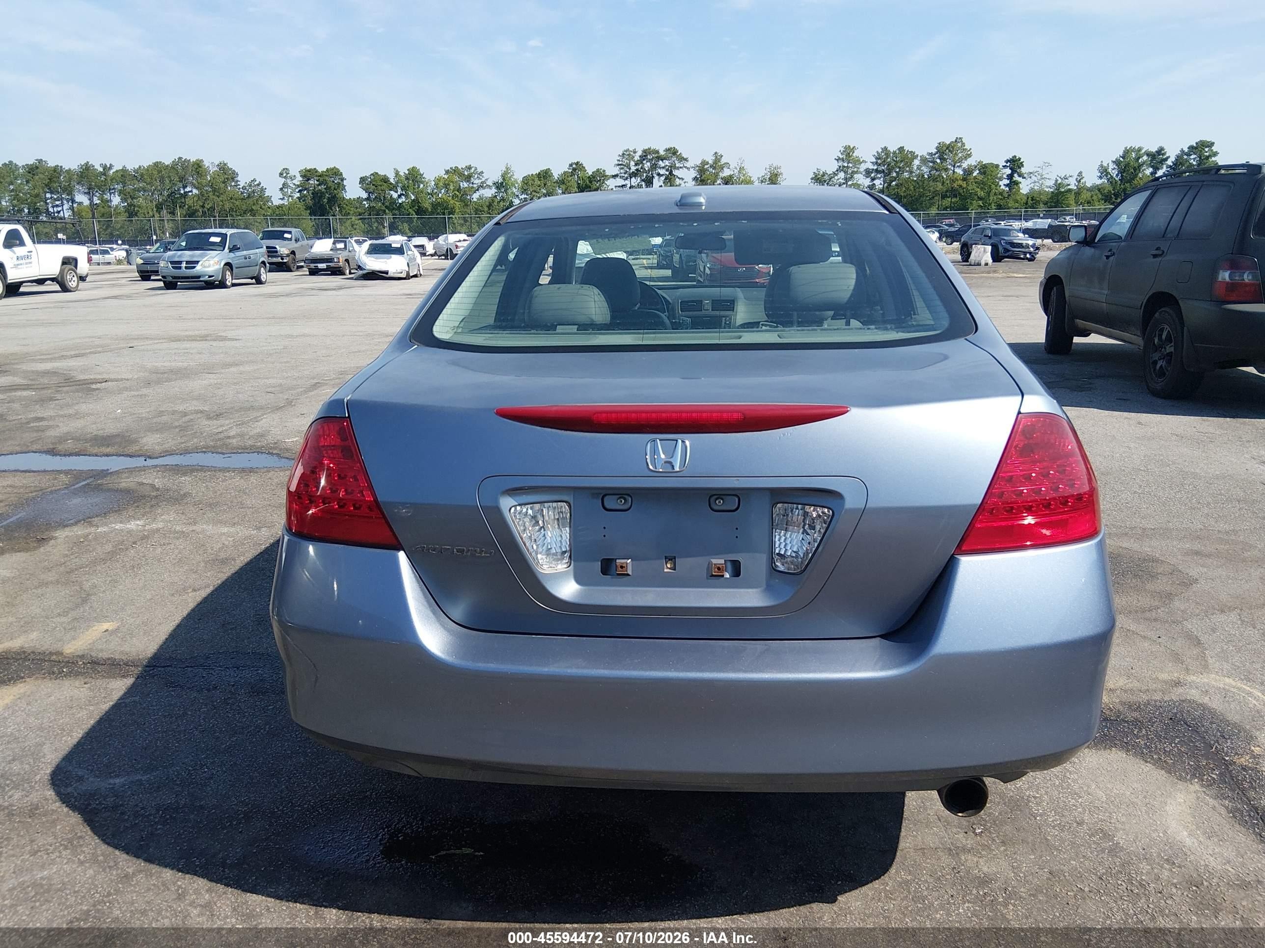 2007 Honda Accord 2.4 Ex Silver vin: 1HGCM56807A100746