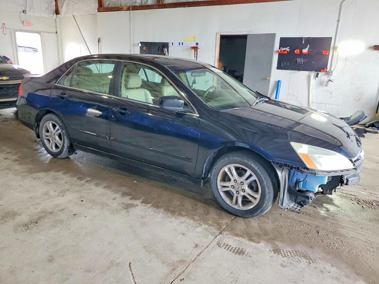 2007 Honda Accord Black vin: 1HGCM56807A103498